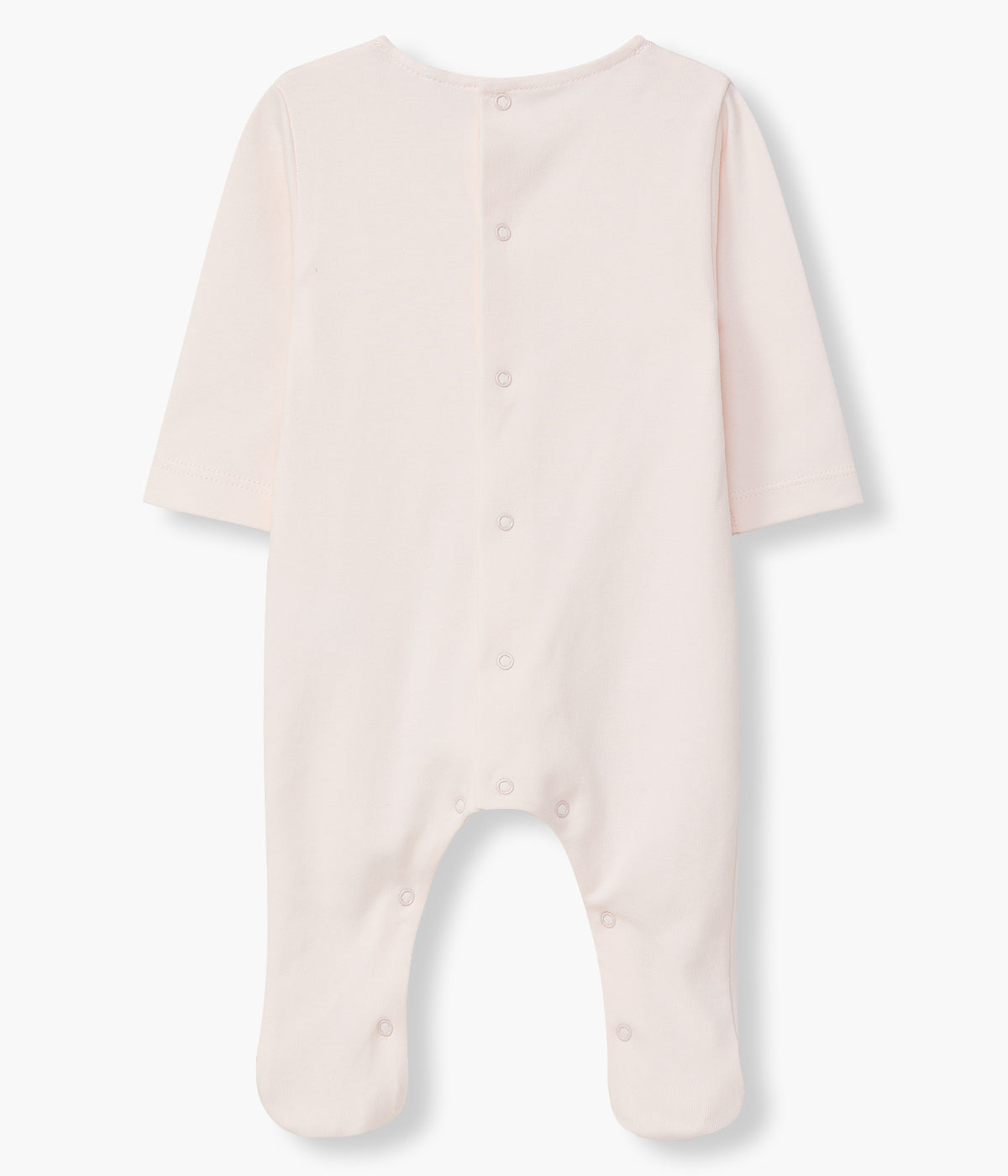 Babygrow Algodão com Renda Bordado Inglês Bebé Menina - Rosa