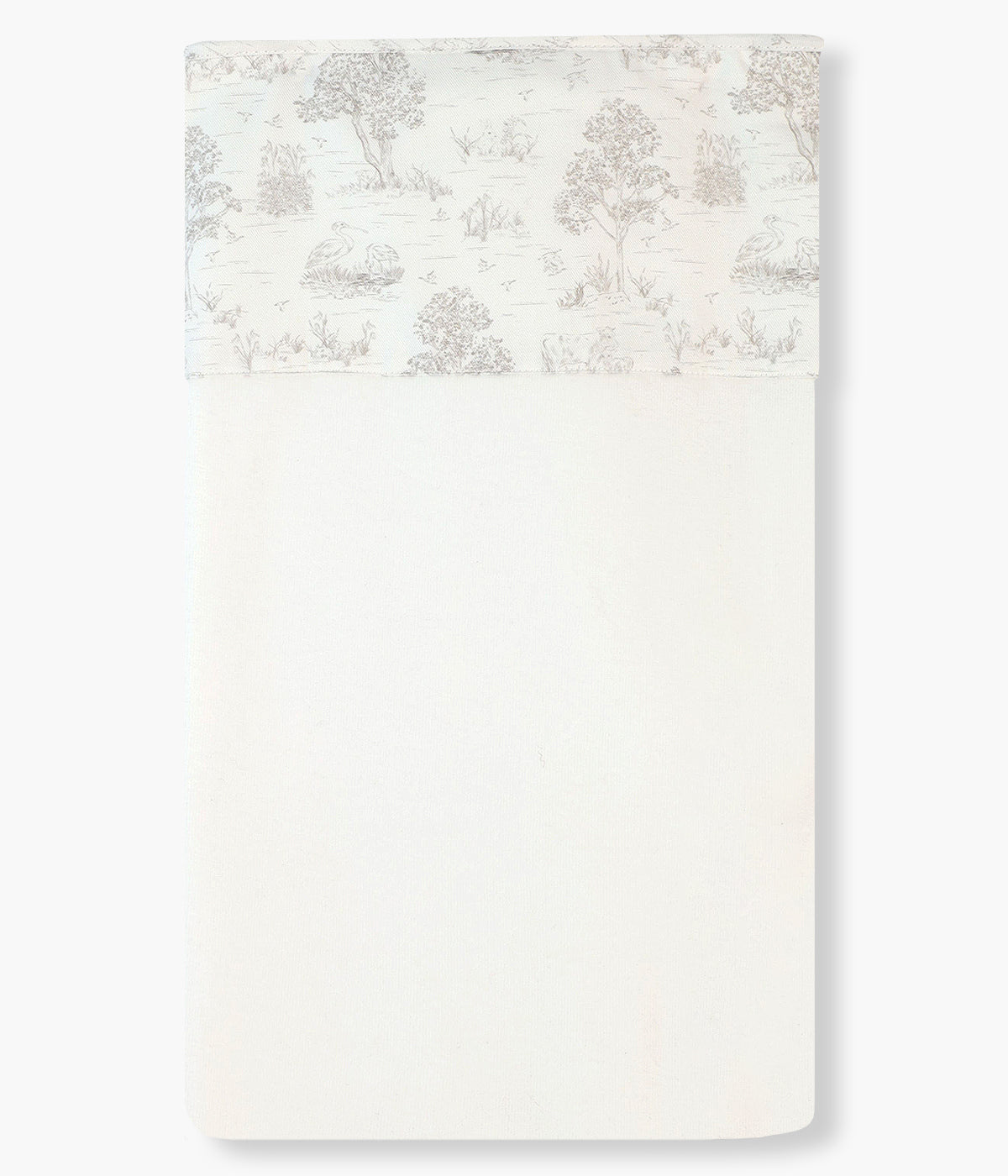 Manta em Veludo Toile de Jouy para Bebé - Pérola