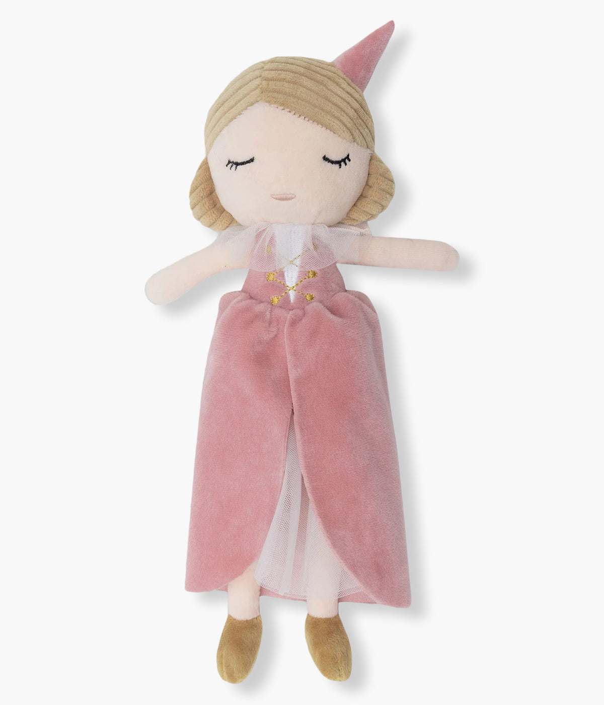 Peluche Fada Lady Lynn da Jollein em tons de rosa para bebé menina. Com 34 cm de comprimento e um toque extremamente suave, esta boneca foi criada a pensar nos primeiros abraços, nas noites mais calmas e nas brincadeiras cheias de imaginação.