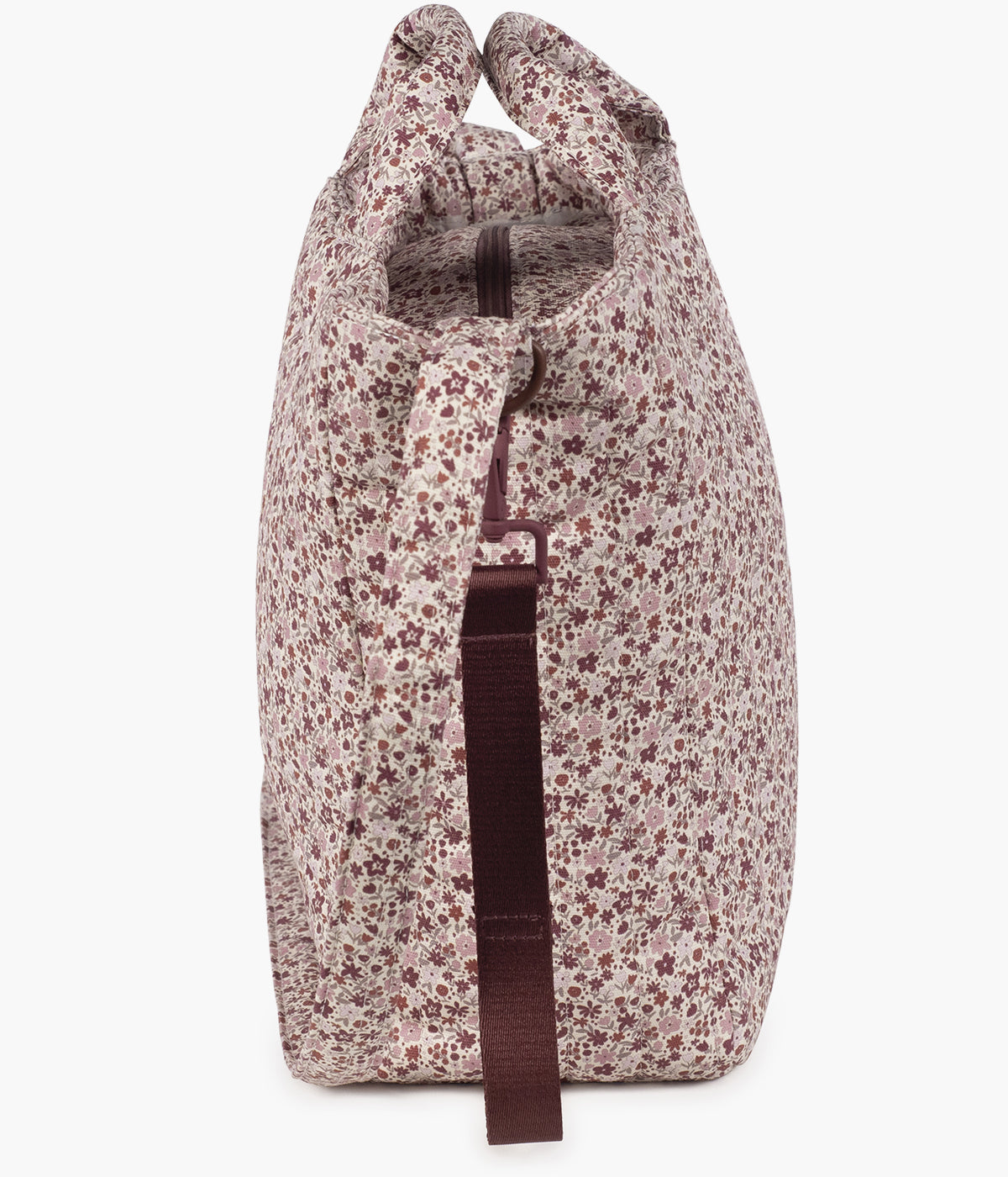 Bolsa de passeio Cherry Flowers da Pasito a Pasito vista de lado.