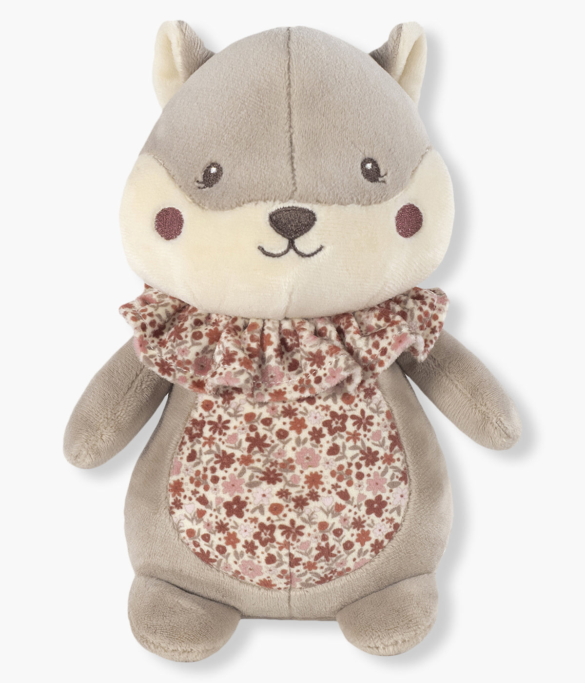 O peluche Pasito a Pasito Cherry Flowers em forma de esquilo, é um companheiro irresistivelmente suave e delicado para o bebé desde o nascimento. Feito em veludo e tecido de peluche ultra macio, proporciona conforto, segurança e estimula o desenvolvimento sensorial e emocional.