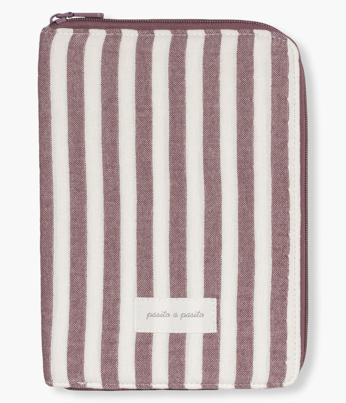 Porta documentos Cherry Strips da Pasito a Pasito évisto de frente.