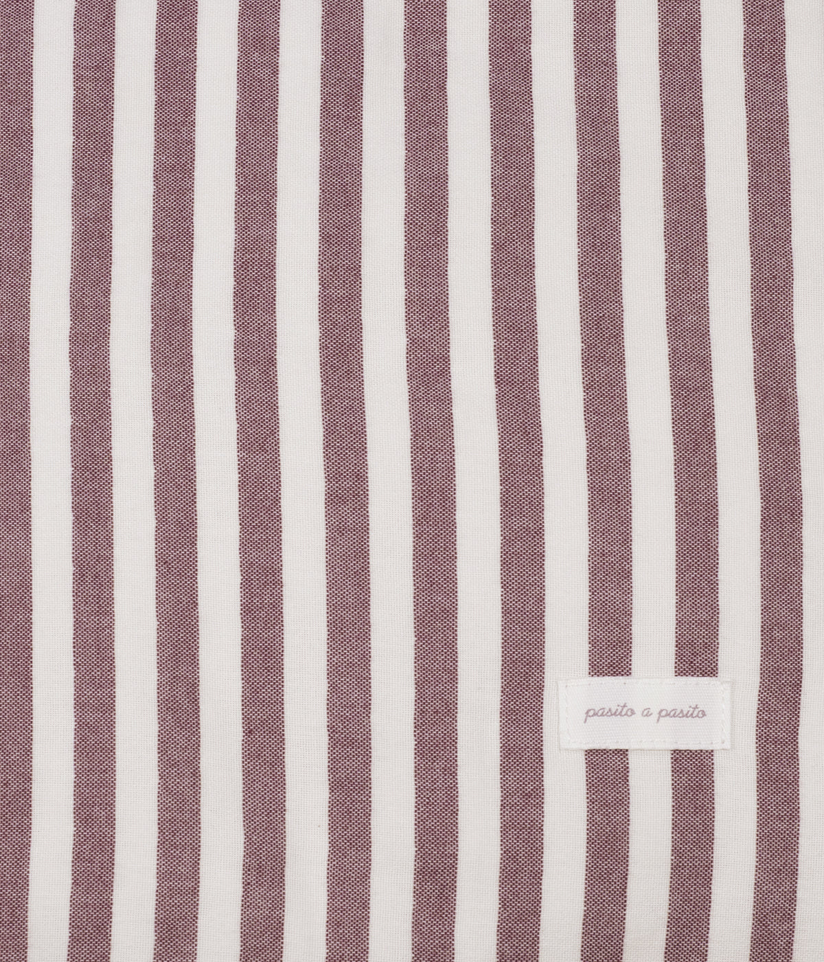 Saco manta Pasito a Pasito Cherry Strips com padrão riscas.