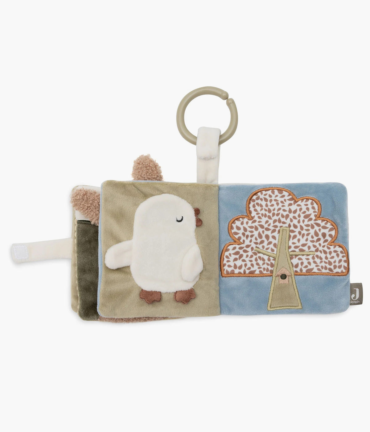 Livro de Atividades Tiny Park da Jollein para bebé e recém-nascido(a). Adorável livro que estimula os sentidos do bebé com páginas suaves, animais adoráveis, sons crocantes e um pequeno espelho. Perfeito para explorar, tocar e desenvolver as primeiras habilidades motoras.