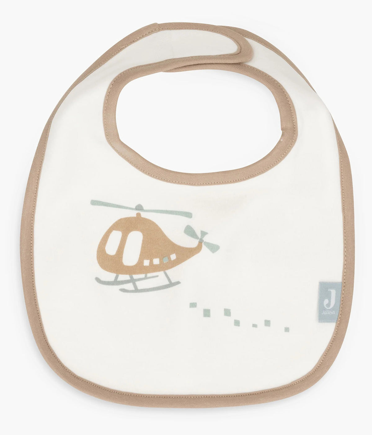 Pack de 5 babetes impermeáveis On The Go da Jollein, 100% algodão. Perfeitas para as refeições do bebé, possuem um fecho em velcro para colocar e retirar facilmente. Práticas babetes que mantêm a roupa limpa e seca, combinando funcionalidade e um toque encantador com padrões da veículos.