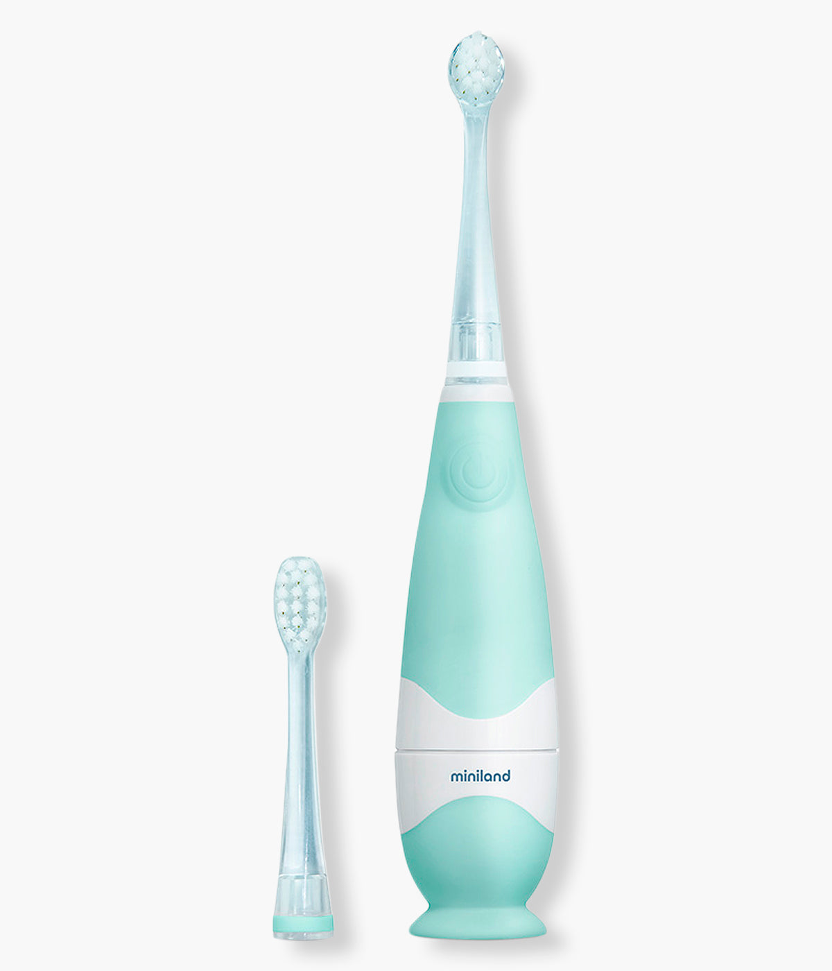 Escova de Dentes Elétrica Evolutiva Miniland Baby Tooth Care vista de frente.