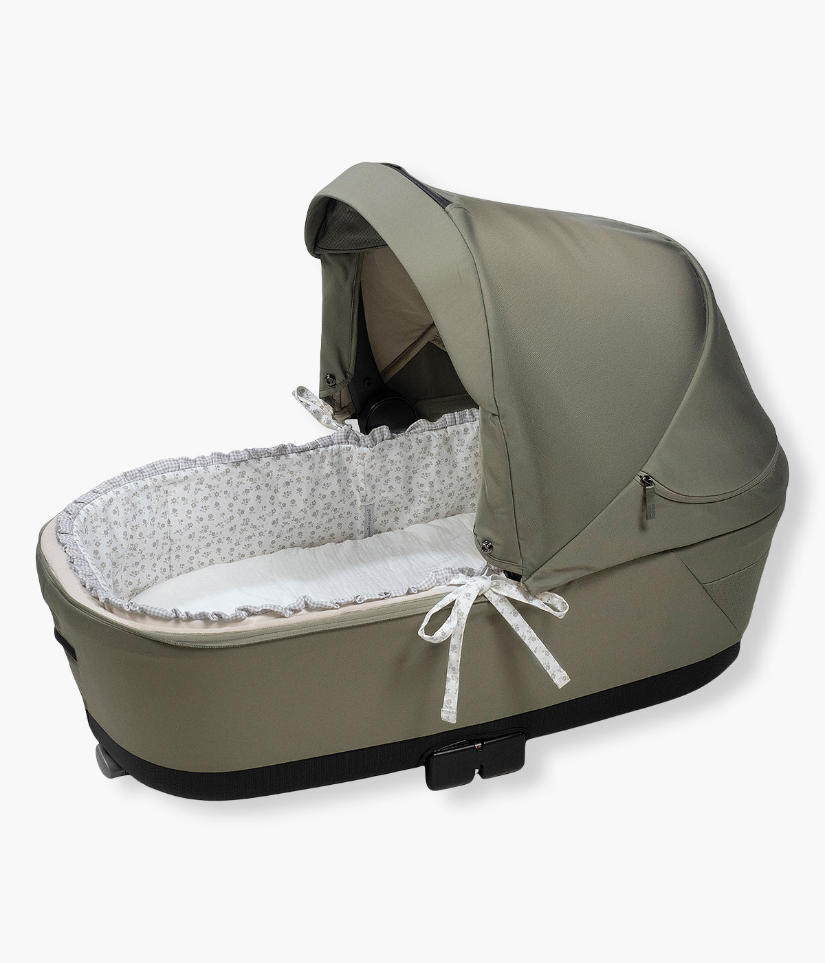 Forra Algodão Varas Alcofa Pasito a Pasito Little Bloom Flowers - Cinza