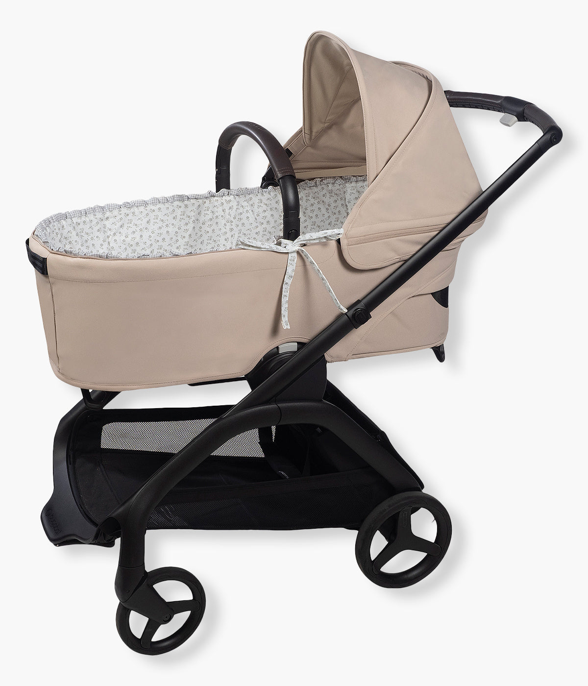 Forra Algodão Varas Alcofa Pasito a Pasito Little Bloom Flowers - Cinza