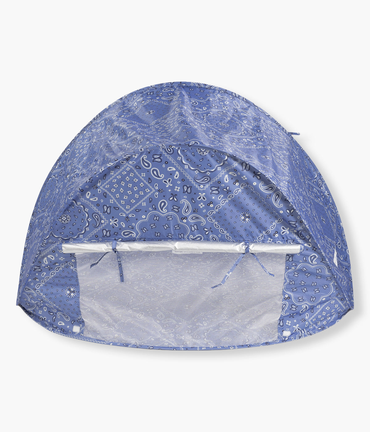 Vista de trás da tenda de praia Anti-UV para bebé Summer Bandana da Walking Mum.