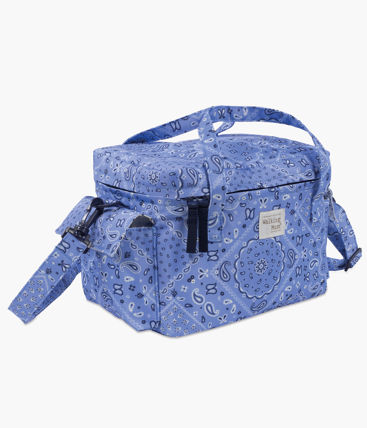 Vista de lado da Bolsa térmica Summer Bandana da Walking Mum.