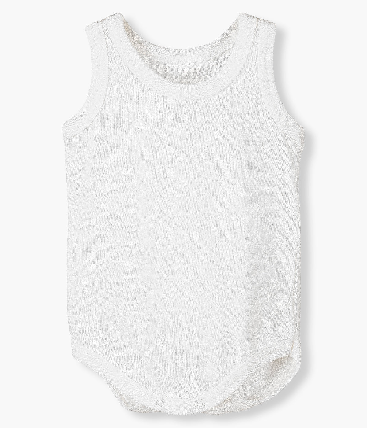 Body Interior de Alças em Algodão para Bebé - Branco