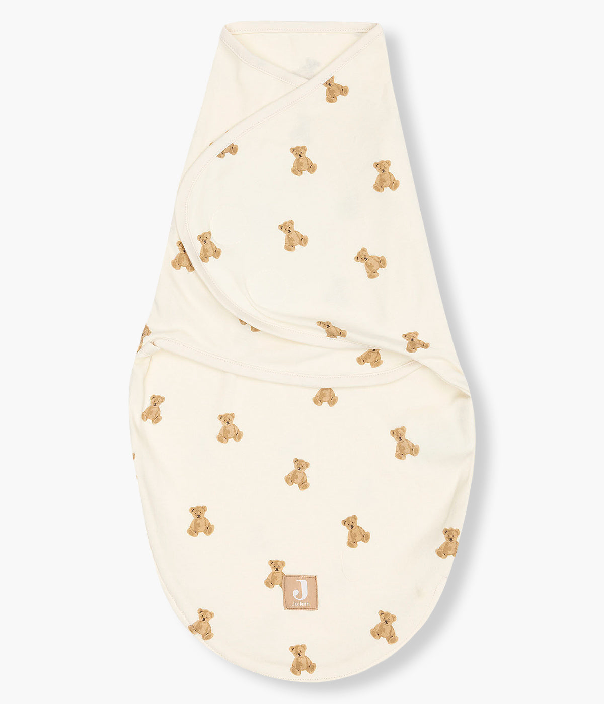 Swaddle Wrap em Algodão com Velcros Ursos - Pérola