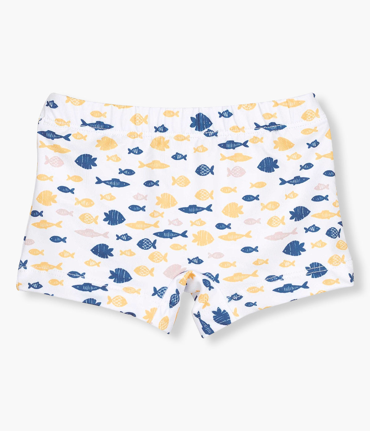 Calção de Banho Peixes para Bebé Menino - Branco