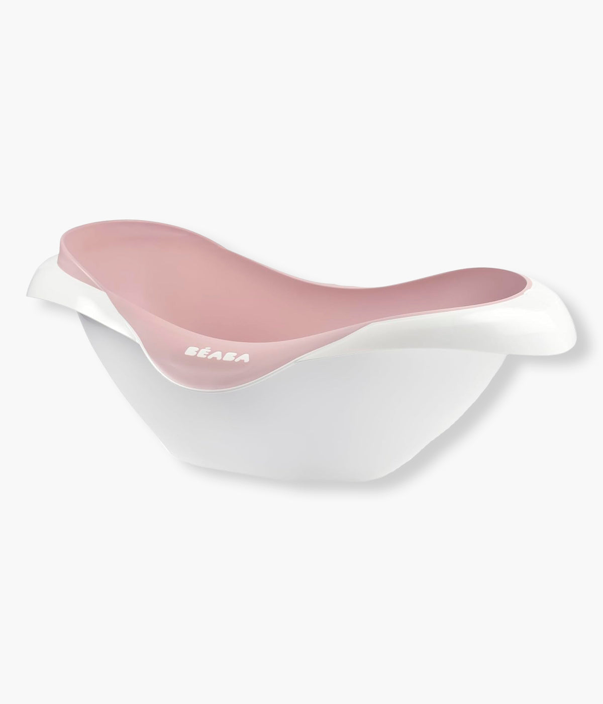 Banheira para bebé Camélé'o da Béaba na cor Old Pink (rosa). Elegante banheira que combina conforto, segurança e sustentabilidade. Fabricada em França com materiais reciclados, oferece uma experiência de banho prática e confortável graças à sua superfície antiderrapante, tampa de drenagem e suporte para chuveiro integrado.