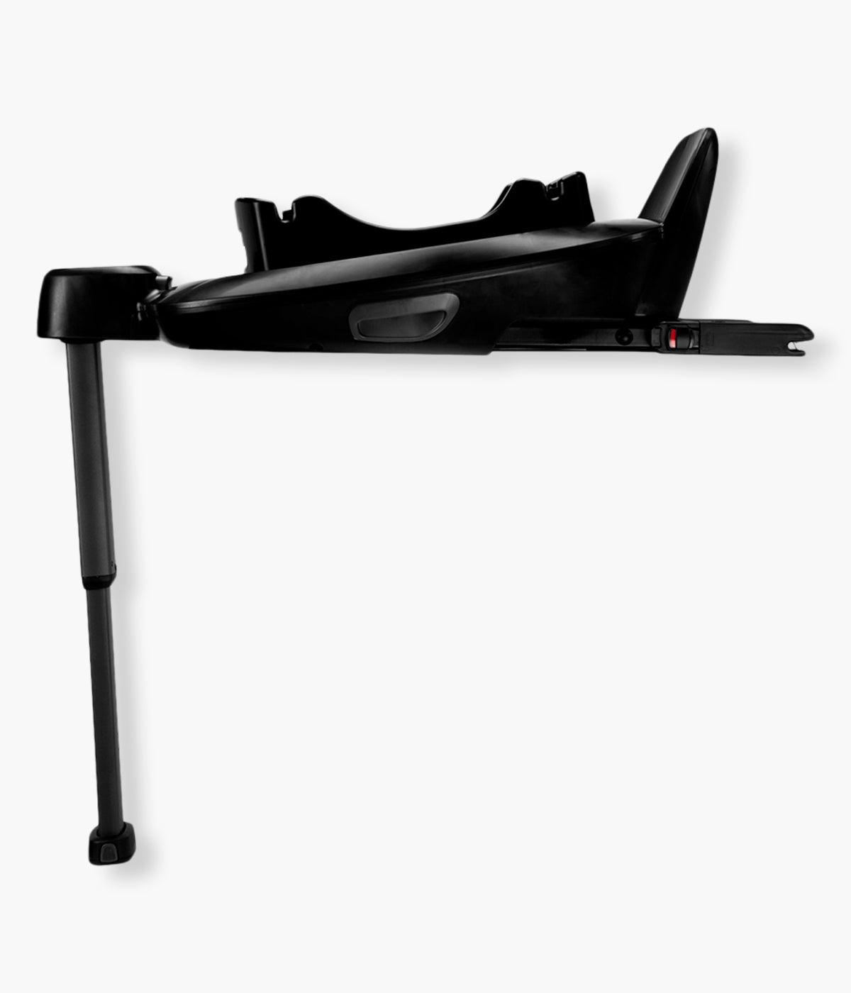Vista lateral da base Isofix Next 360º da marca Nuna. Prática base Isofix rotativa a 360°, concebida para facilitar a colocação da criança e proporcionar uma instalação simples e segura.