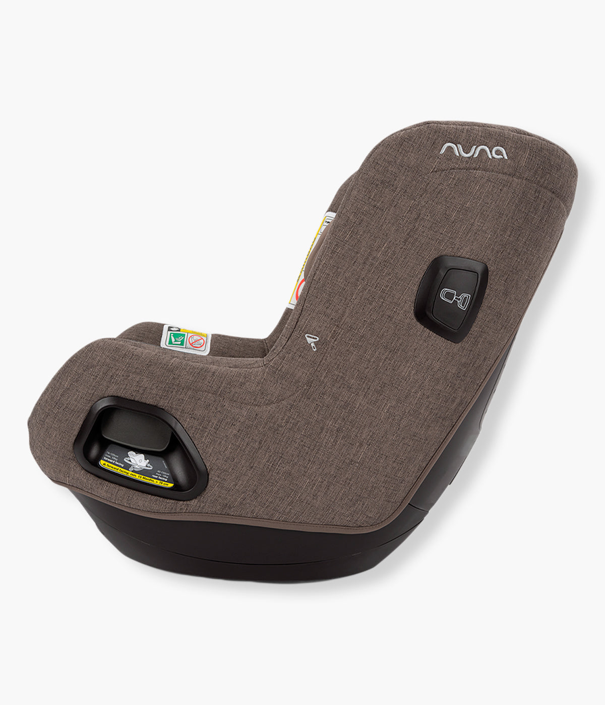 Vista lateral da cadeira auto para bebé Todl Next da marca Nuna na cor Chestnut. A Nuna Todl Next é uma cadeira auto rotativa i-Size concebida para acompanhar o crescimento do bebé desde o nascimento até aos 105 cm.