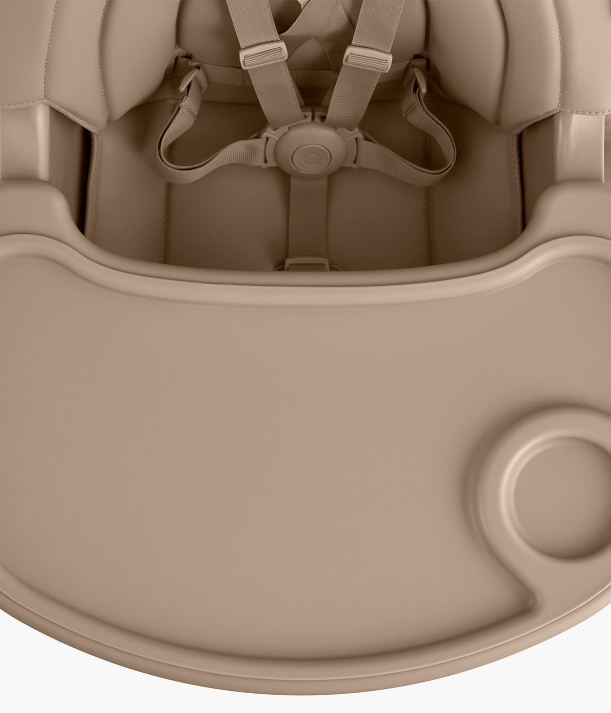 Vista detalhada da cadeira evolutiva para bebé 3 em 1 Ozy da marca Anex na cor Fluff.