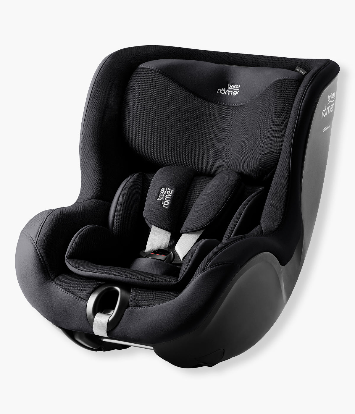Cadeira auto rotativa Dualfix 5Z da Britax Römer na cor Carbon Black. Prática cadeira auto que acompanha a criança aproximadamente dos 3 meses aos 4 anos, dos 61 aos 105 cm e até 18 kg. Instalada sobre a VARIO BASE 5Z, vendida separadamente, oferece rotação de 360°, permitindo viajar contra a marcha durante toda a utilização ou, a partir dos 15 meses e 76 cm, a favor da marcha.