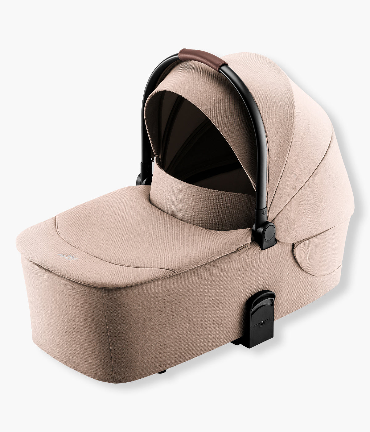 Vista lateral da alcofa para carrinho de passeio Rio Style da marca Britax Römer na cor Teak.