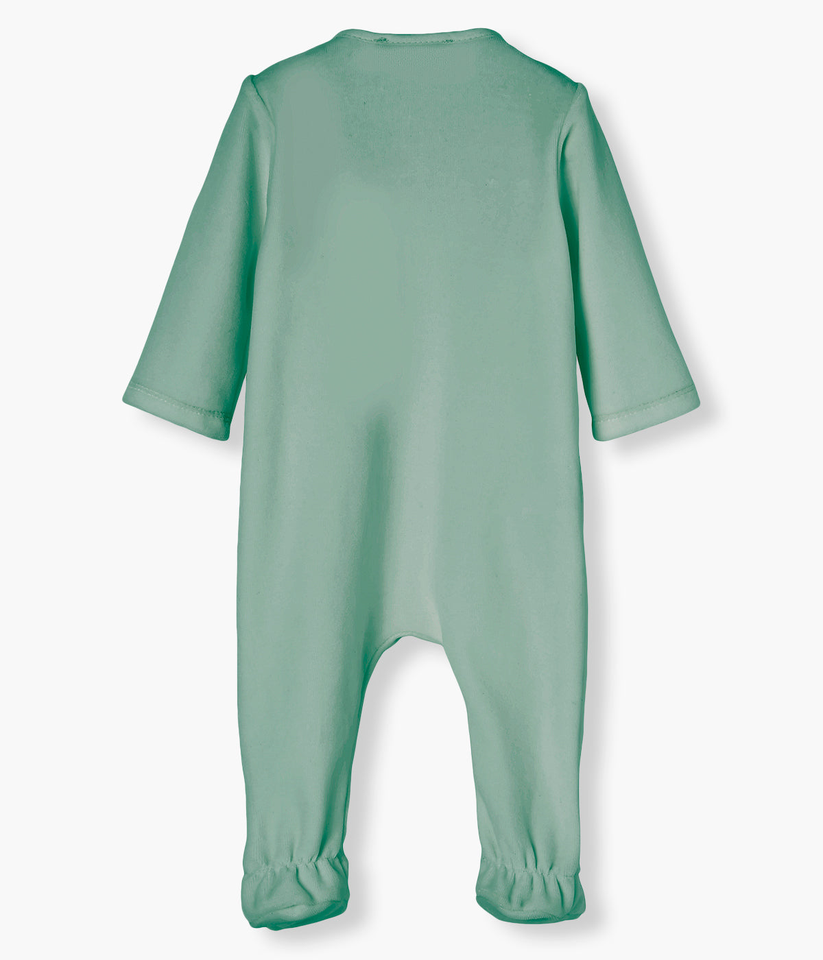 Babygrow em Veludo c/ Peitilho Renda para Bebé - Verde