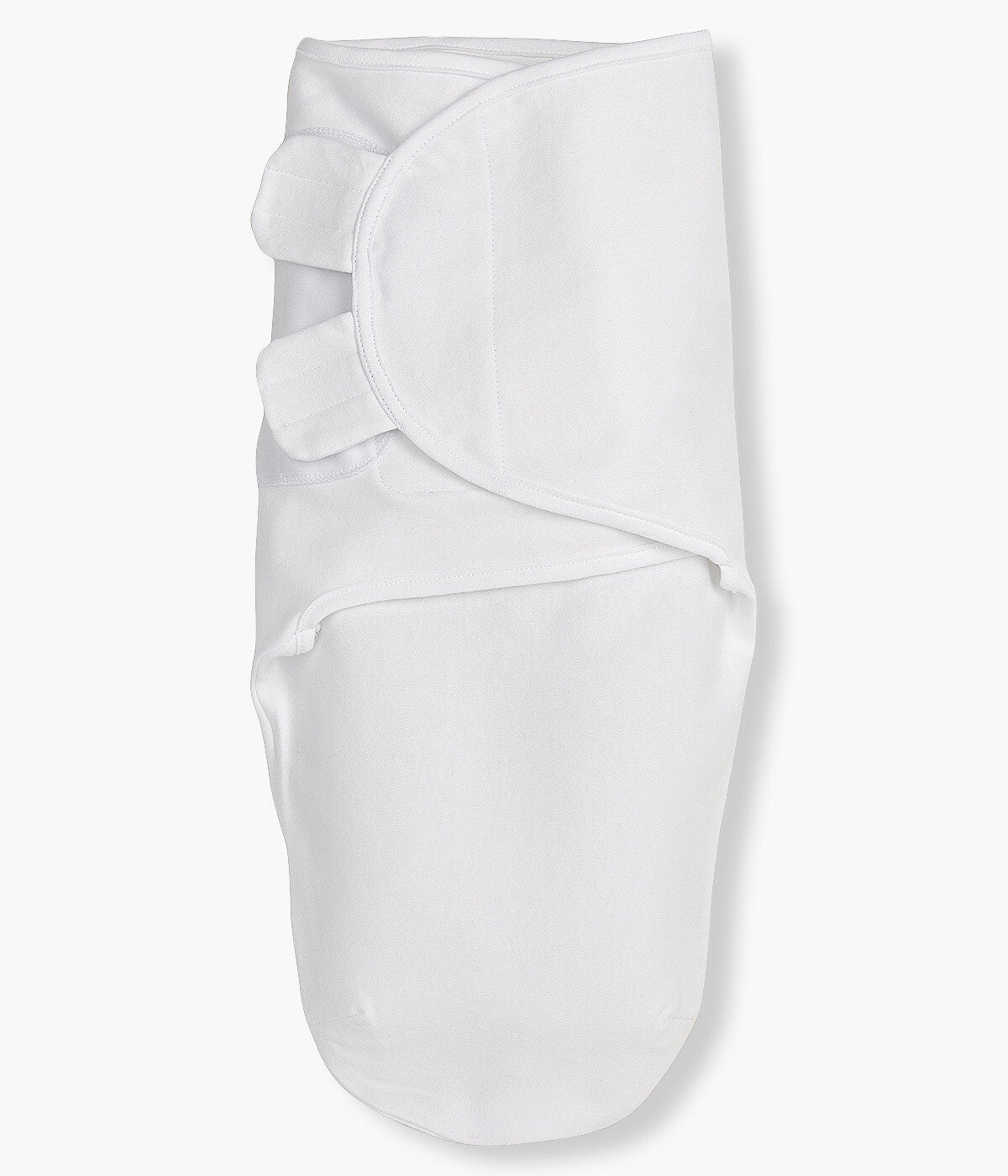 Swaddle Wrap com Velcro em Algodão para Bebé - Branco