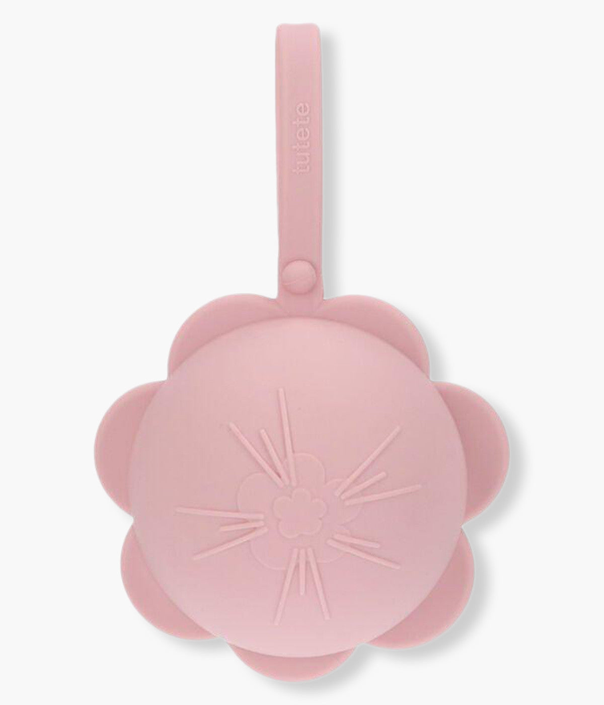 Porta Chupetas de Pendurar em Silicone Flor - Rosa