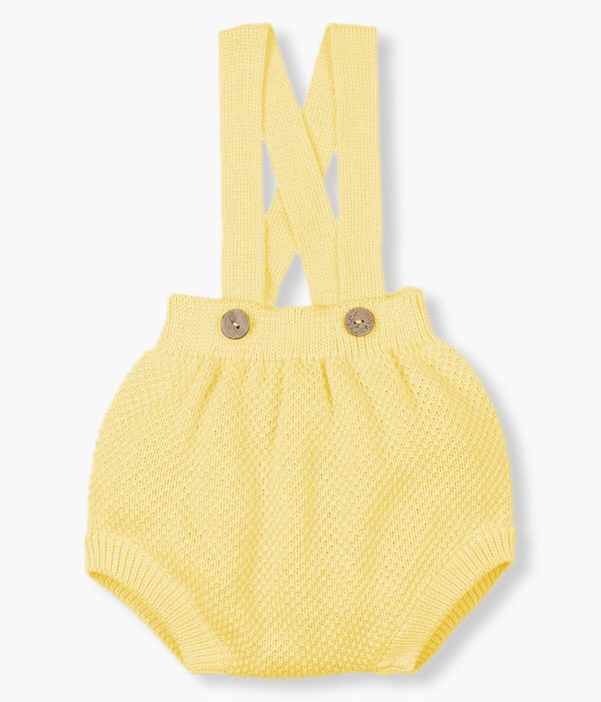 Tapa Fraldas em Malha com Alças para Bebé - Amarelo
