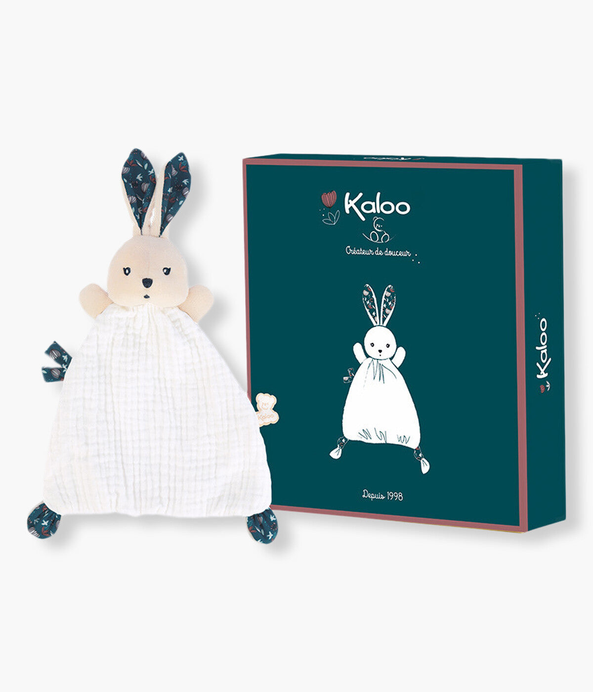 Kaloo Coelho Doudou para Bebé Natureza - Azul Escuro