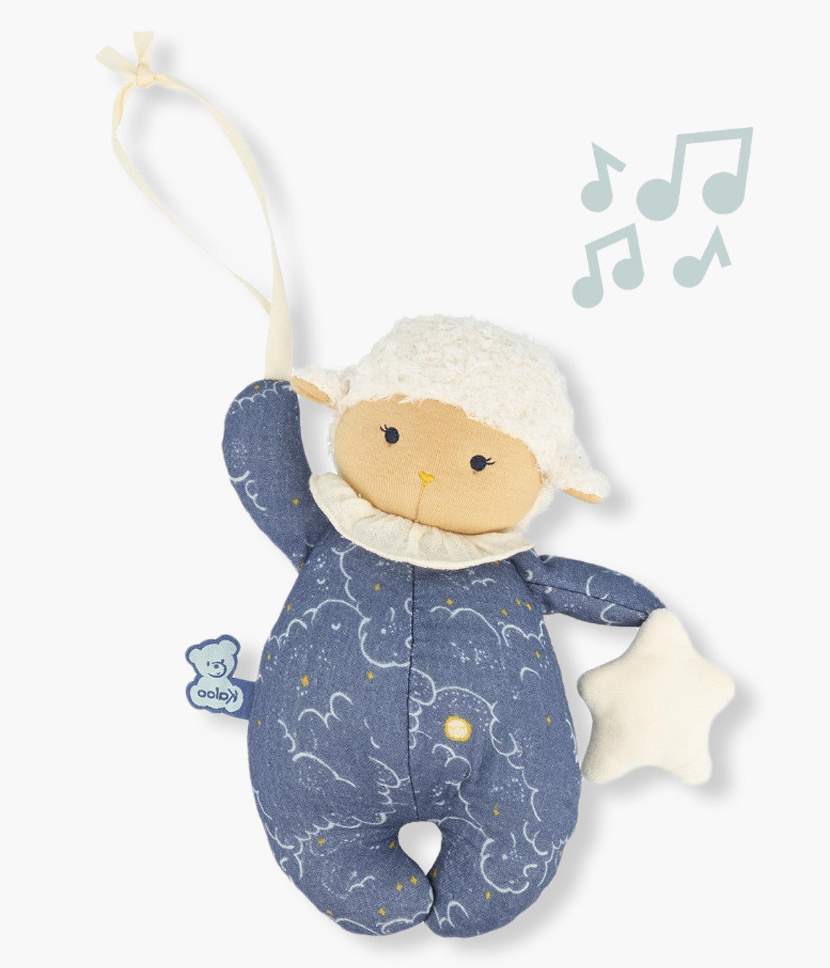 Kaloo Peluche Ovelha Musical para Bebé - Azul
