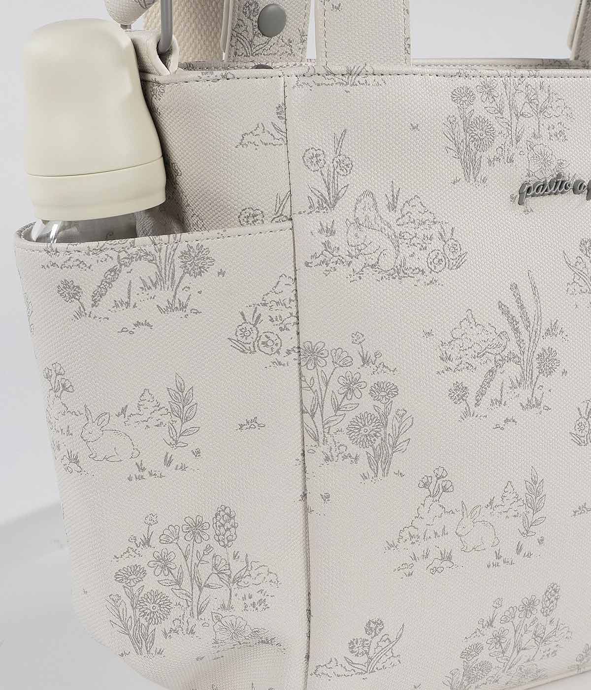 Pasito a Pasito Bolsa de Passeio Toile de Jouy Cream - Bege