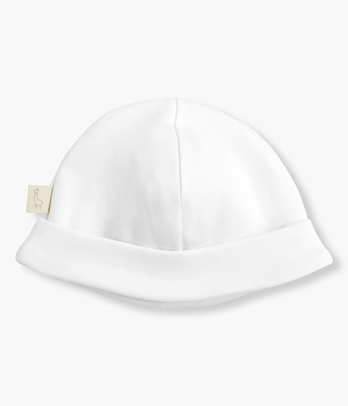 Gorro Duplo em Algodão para Bebé - Branco