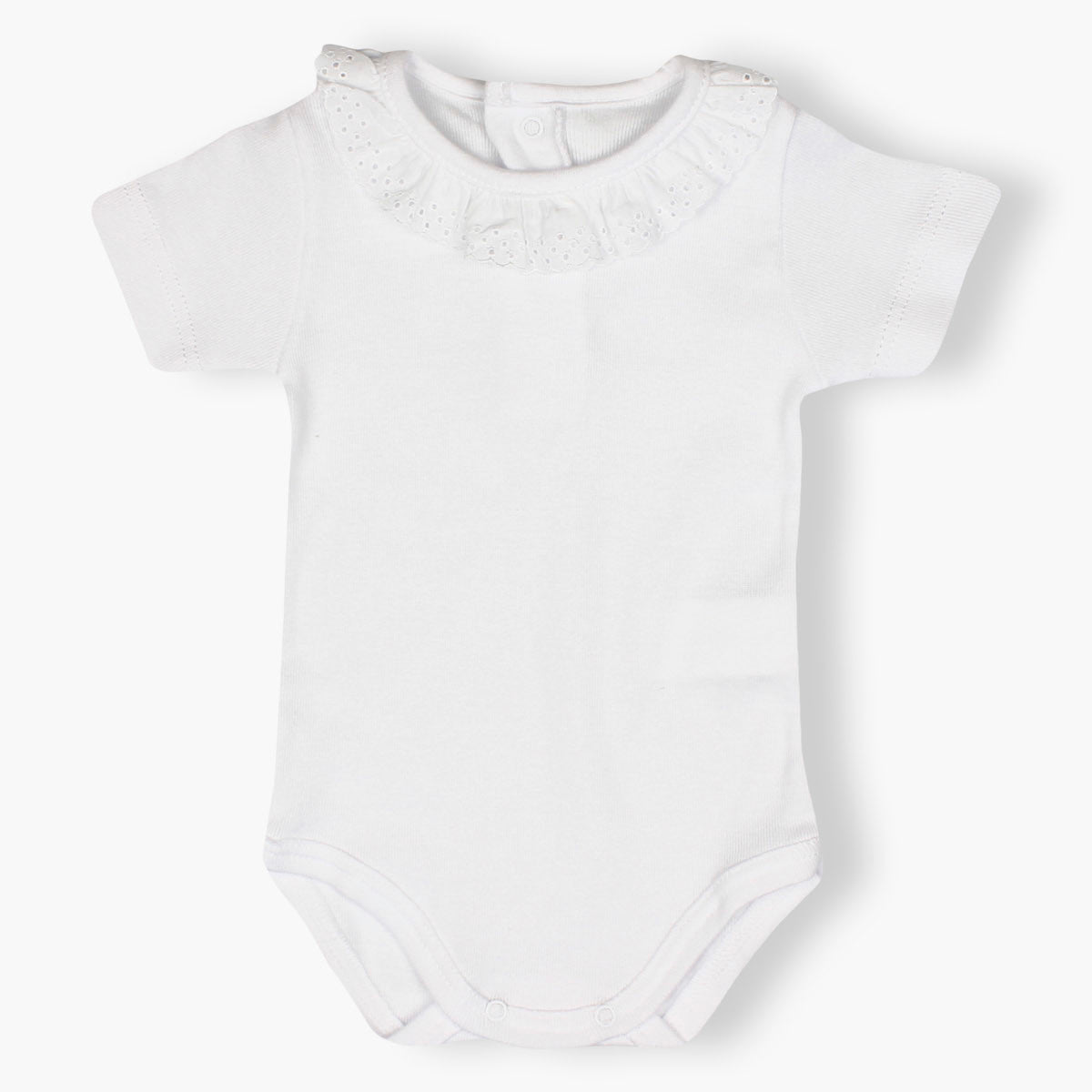 Body Em Suedine 100% Algodão Manga Curta Unissex No Azul Bebê - Auhe Baby