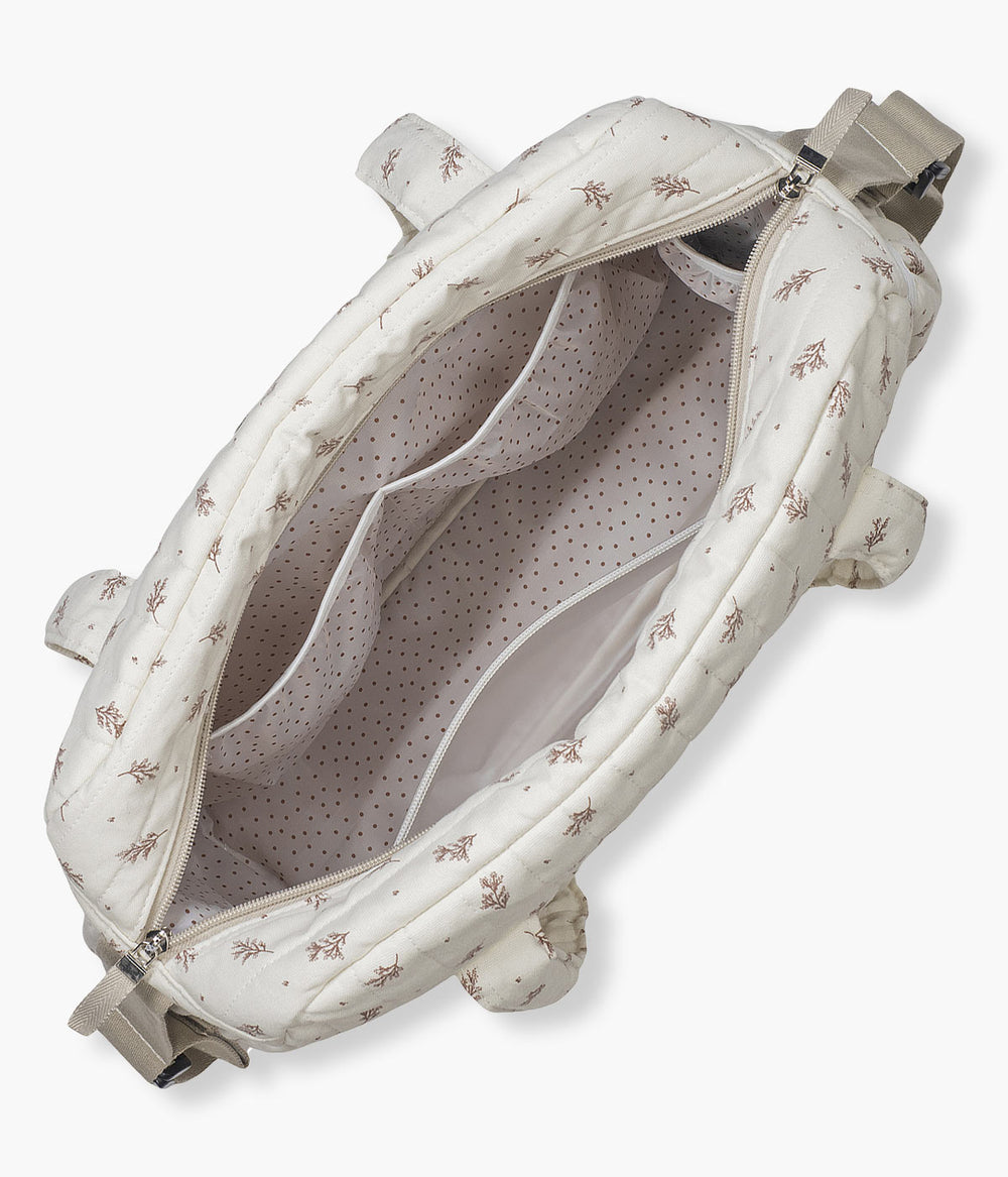 Borsa Crossbody Walking Mum MIMOSA ROSA - Impermeabile Con Fasciatoio, Per Passeggino E Uso Quotidiano