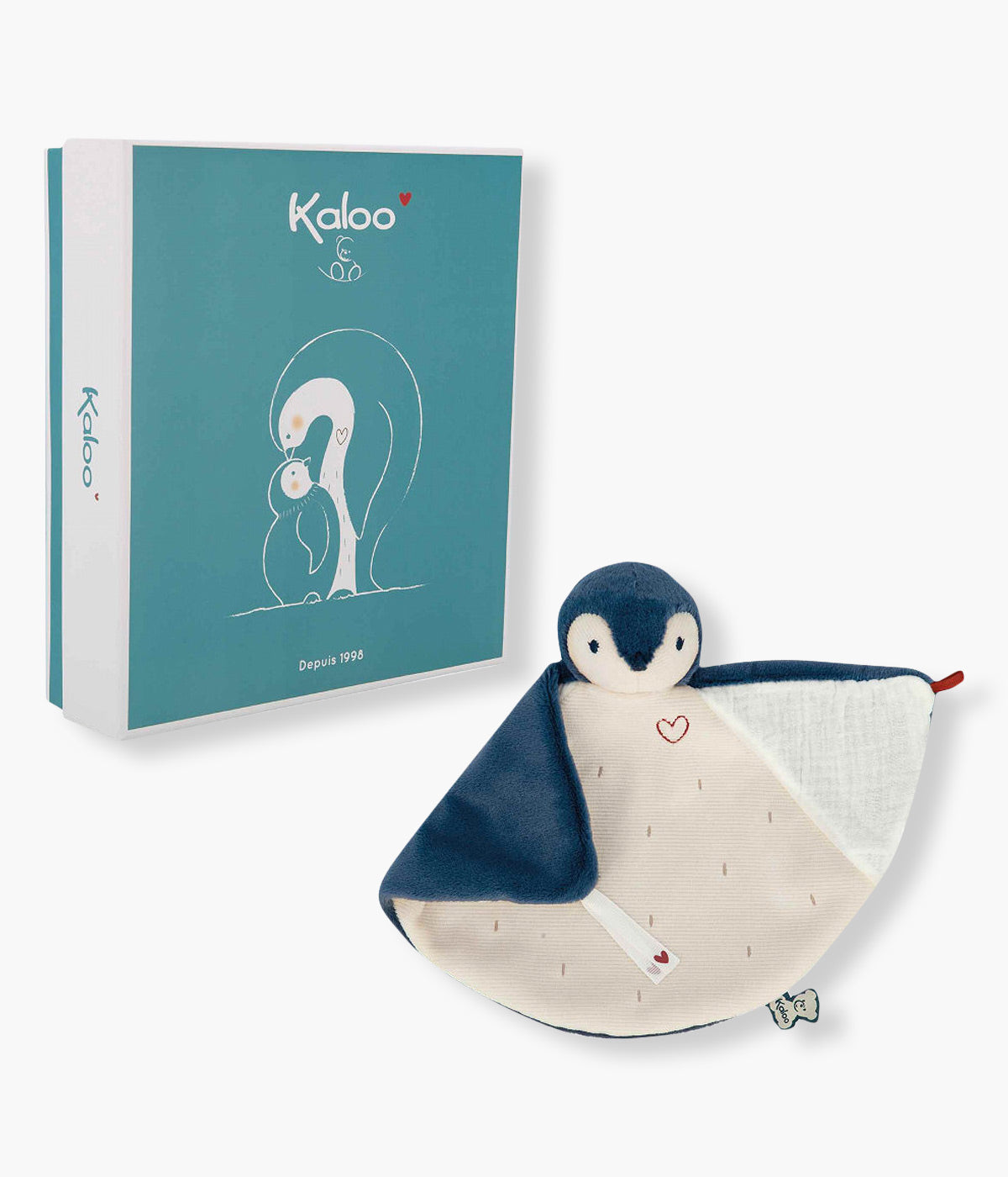 Kaloo Pinguim Doudou para Bebé - Azul Escuro