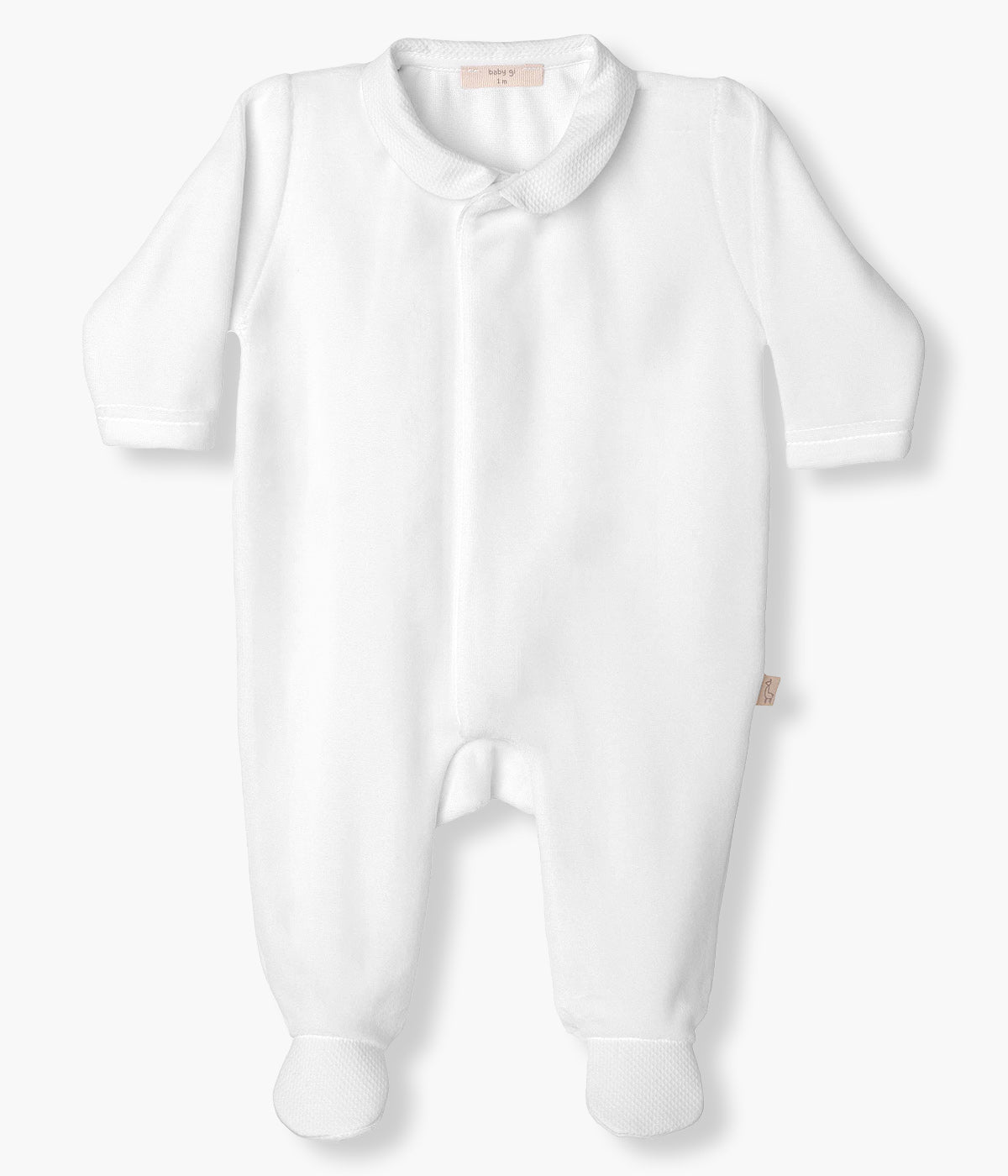 Babygrow em Veludo para Bebé Asas Anjo - Branco