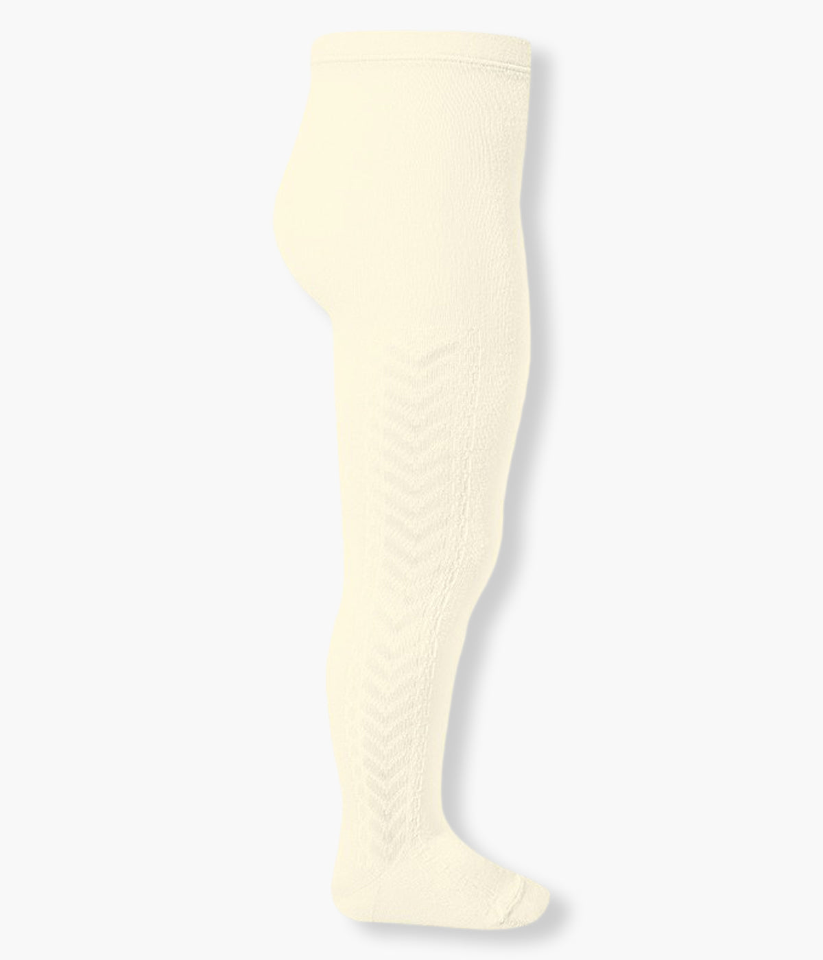 Compre na Moon baby Shop collants com lateral efeito trança em algodão anti-pilling de cor pérola (303 Cava)&nbsp;da marca Cóndor para bebé e recém-nascido(a).