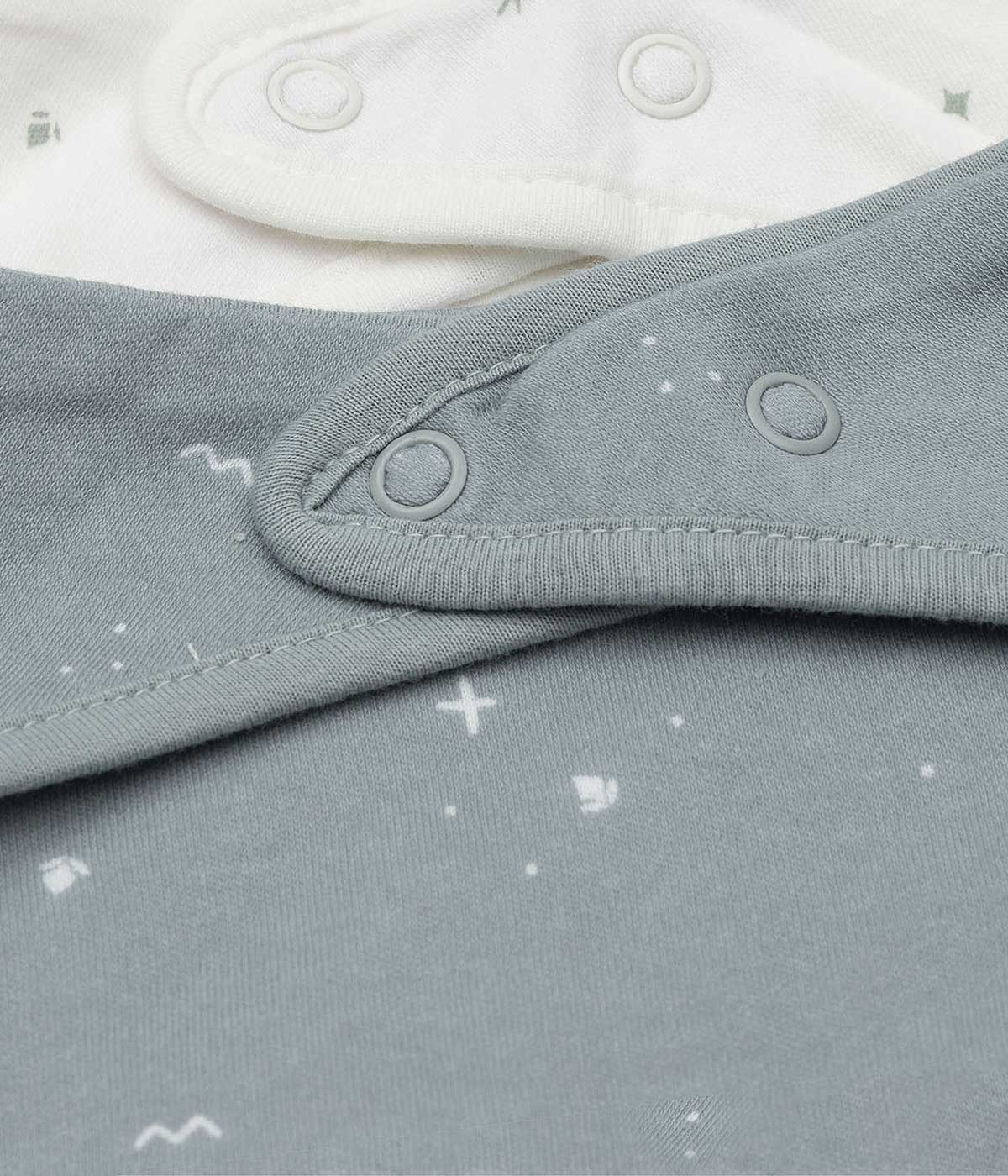 Jollein Pack 2 Bandanas em Algodão Estrelas - Branco e Verde