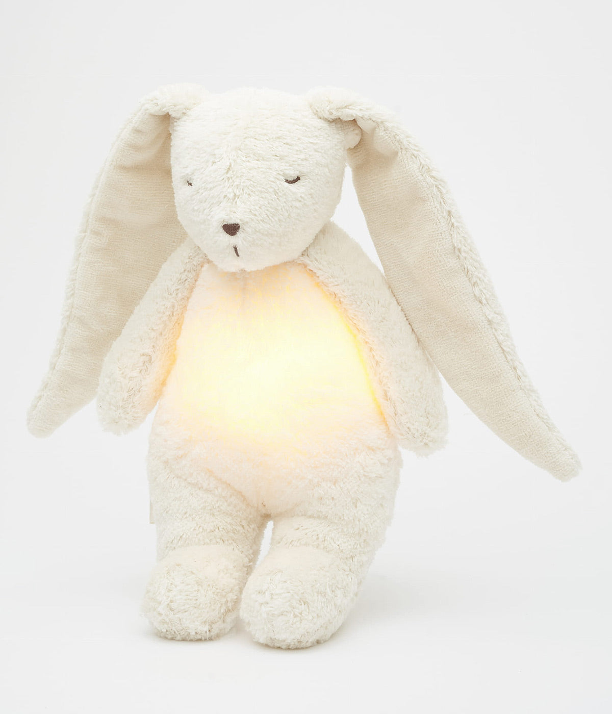 Moonie Polar Natur Coelho Som e Luz Algodão Orgânico - Branco