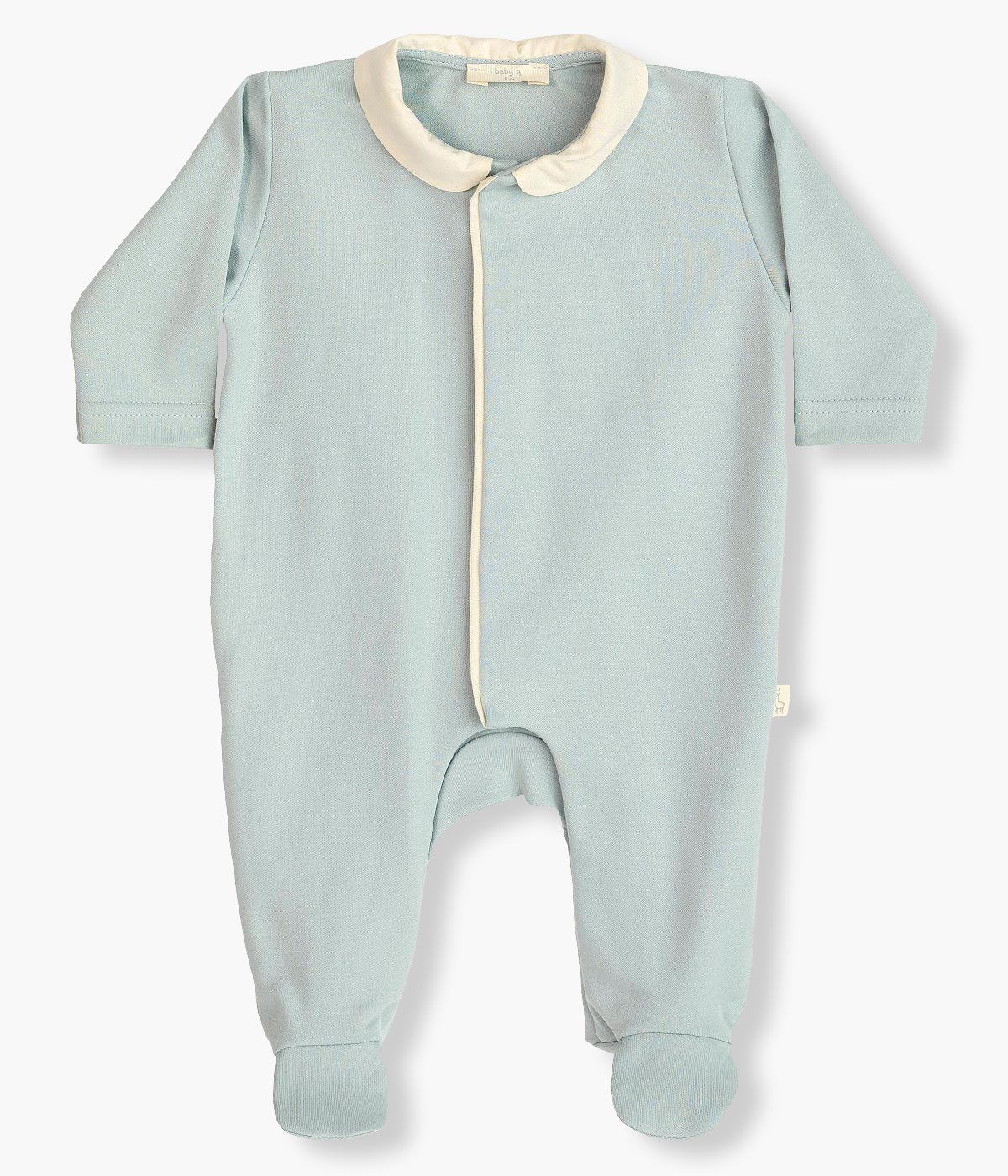 Babygrow em Algodão para Bebé Asas Anjo - Verde Água