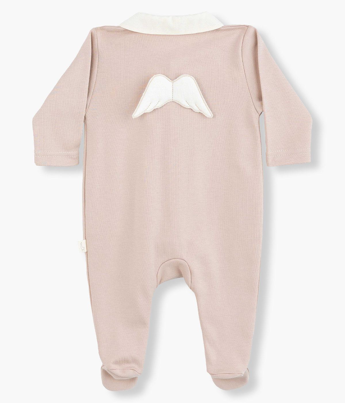 Babygrow em Algodão para Bebé Menina Asas Anjo - Rosa Velho