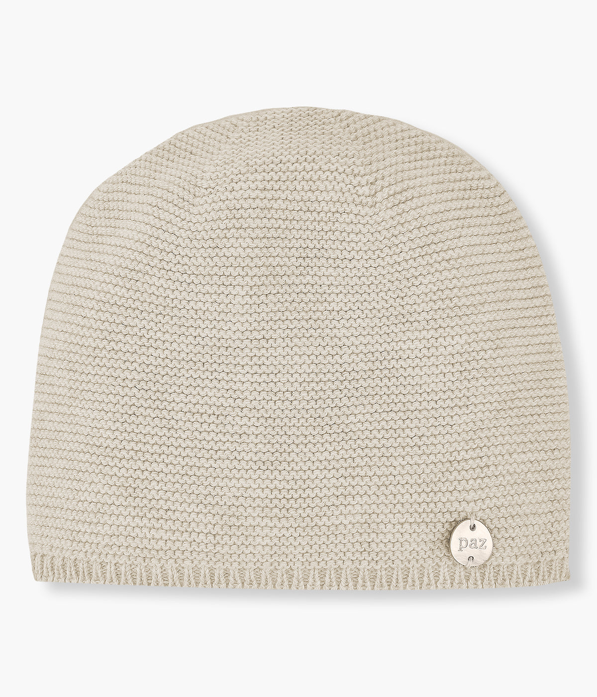 Gorro de Malha Liso para Bebé - Pérola