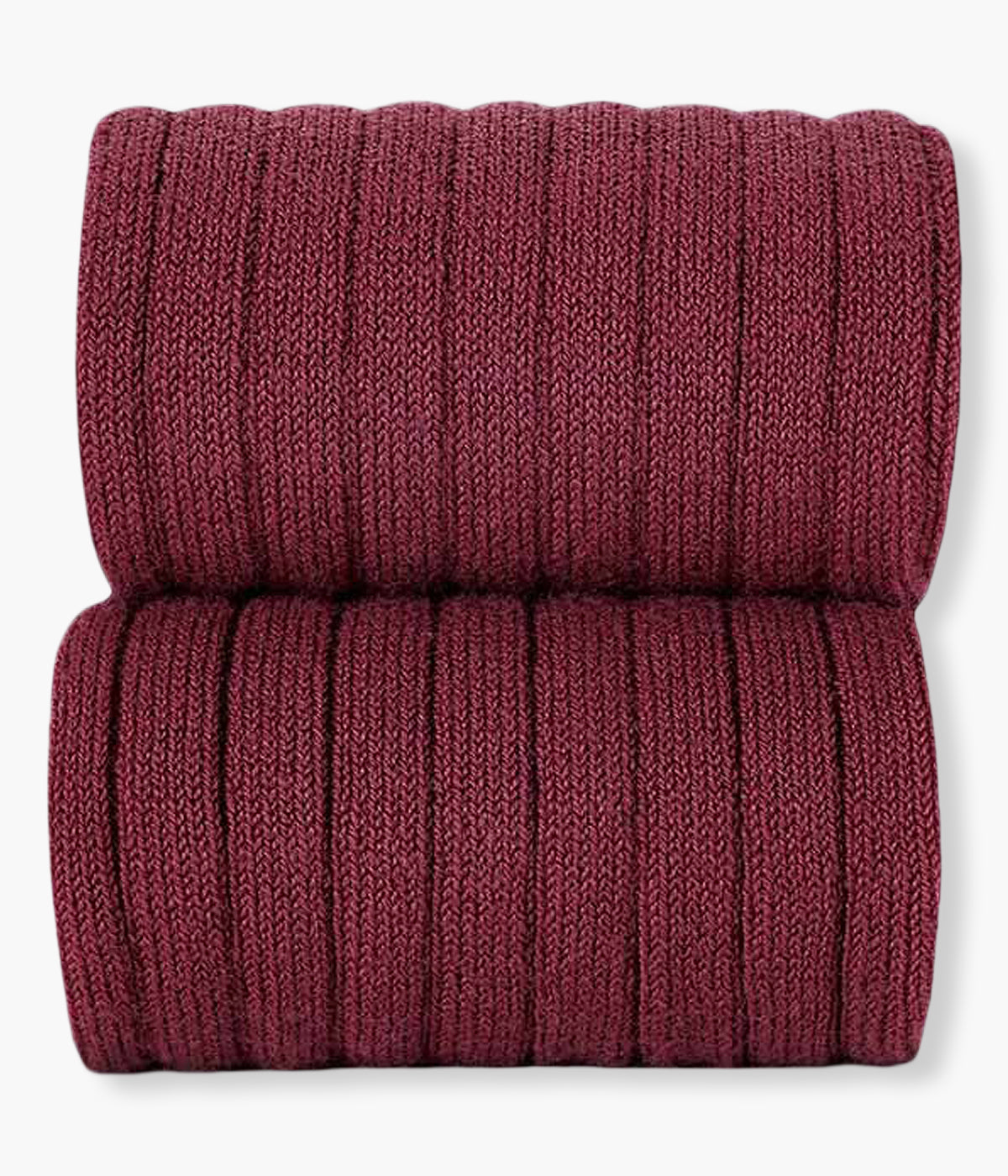 Meias pelo joelho caneladas em algodão anti-pilling de cor bordô (575 Granate) da marca Cóndor para bebé e recém-nascido(a).