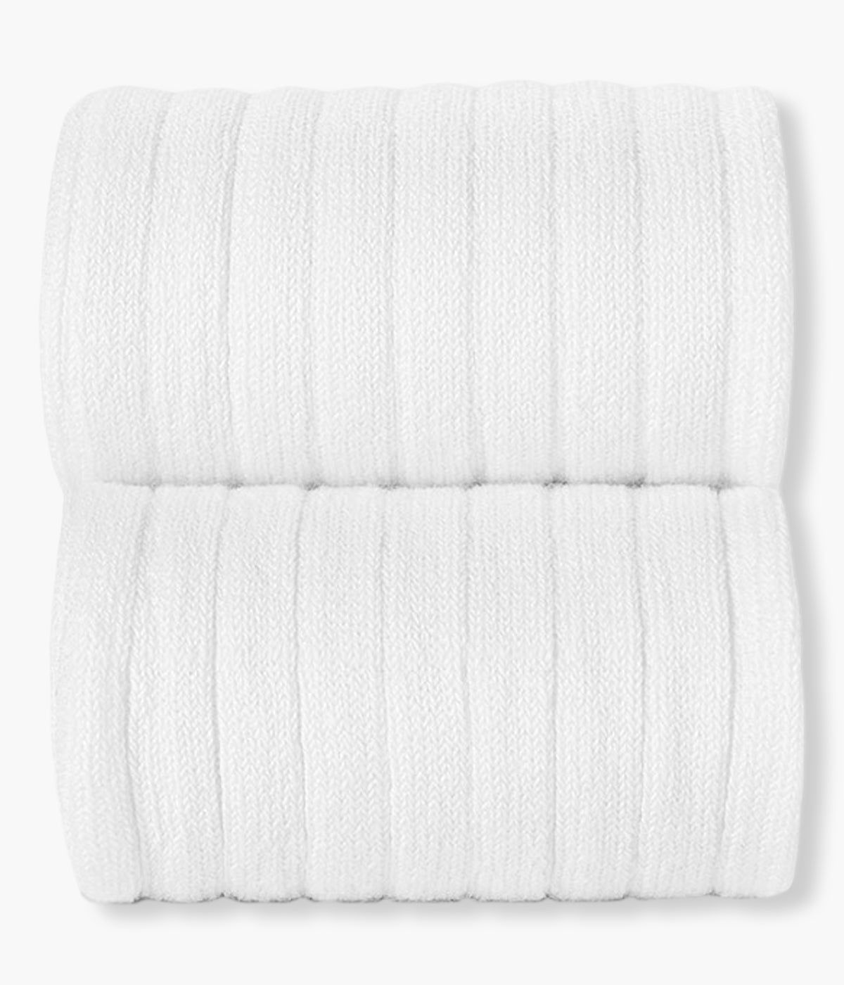 Meias pelo joelho caneladas em algodão anti-pilling de cor branco (Blanco 200) da marca Cóndor para bebé e recém-nascido(a).