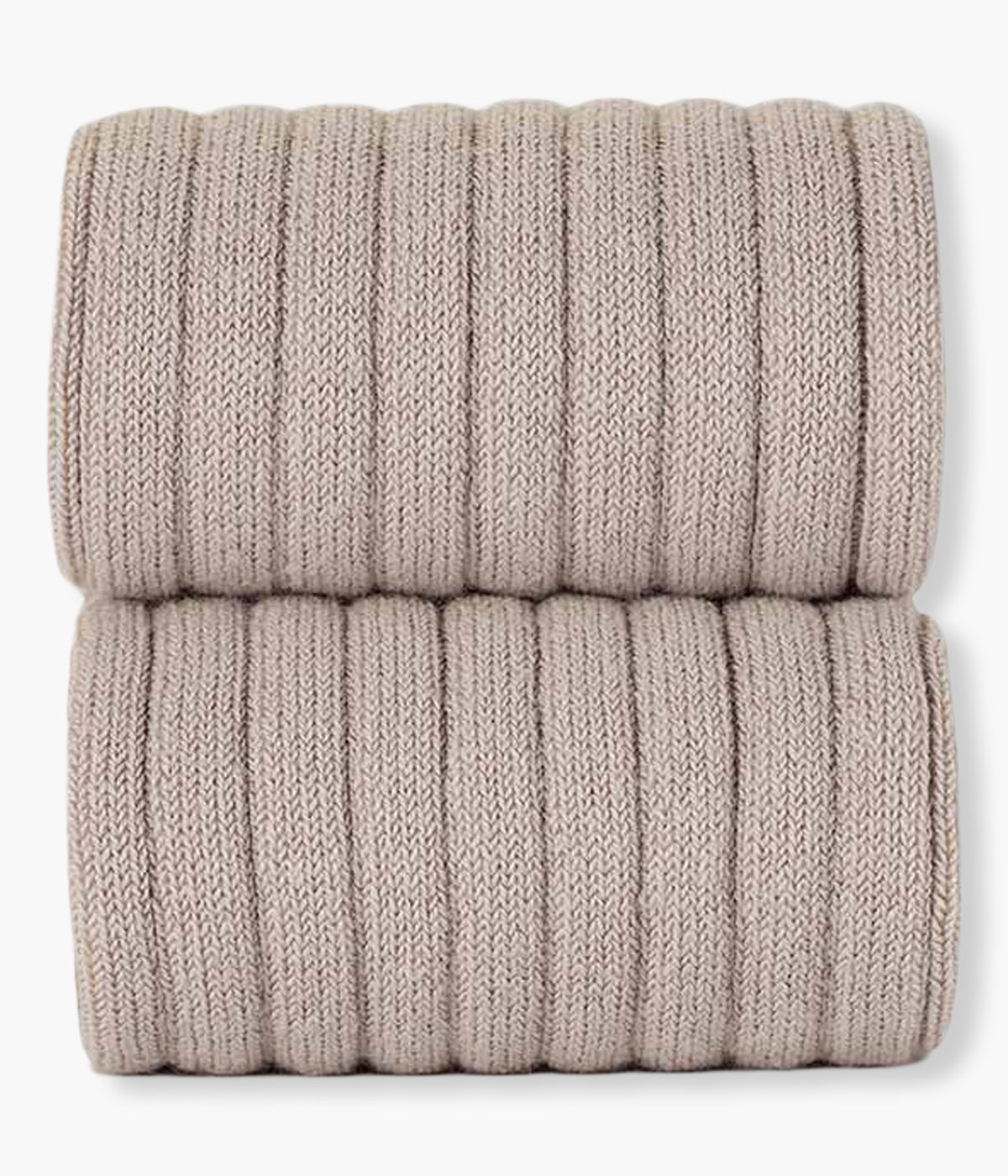 Meias pelo joelho caneladas em algodão anti-pilling de cor bege escuro (334 Piedra) da marca Cóndor para bebé e recém-nascido(a).