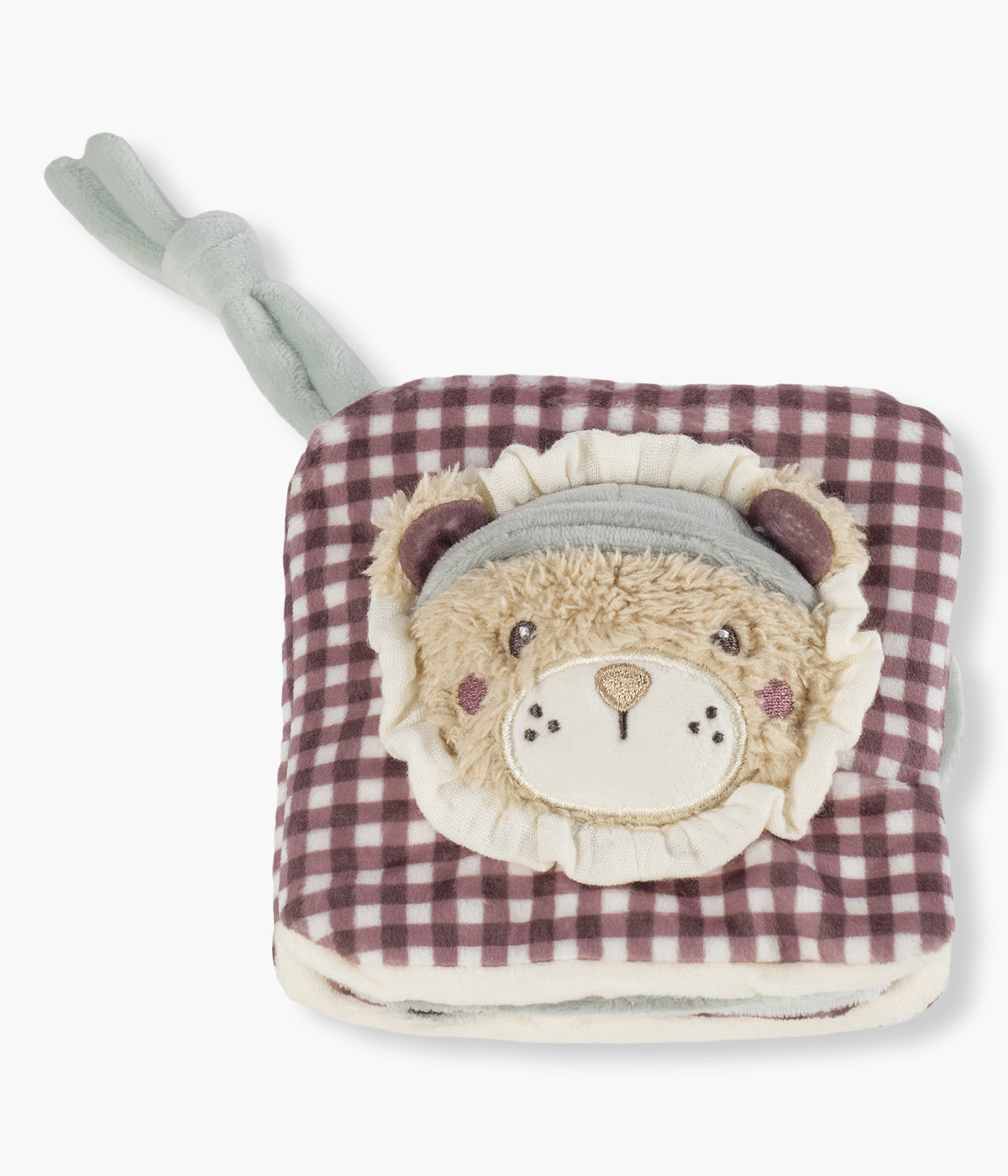 O livro de atividades sensorial Walking Mum Gala Cerise com um leão convida a sua bebé a descobrir um mundo de cores, texturas e sons num formato seguro e irresistivelmente suave. Ideal para acompanhar os primeiros meses de crescimento, este brinquedo sensorial estimula os sentidos e promove o desenvolvimento cognitivo e motor de forma natural e divertida.