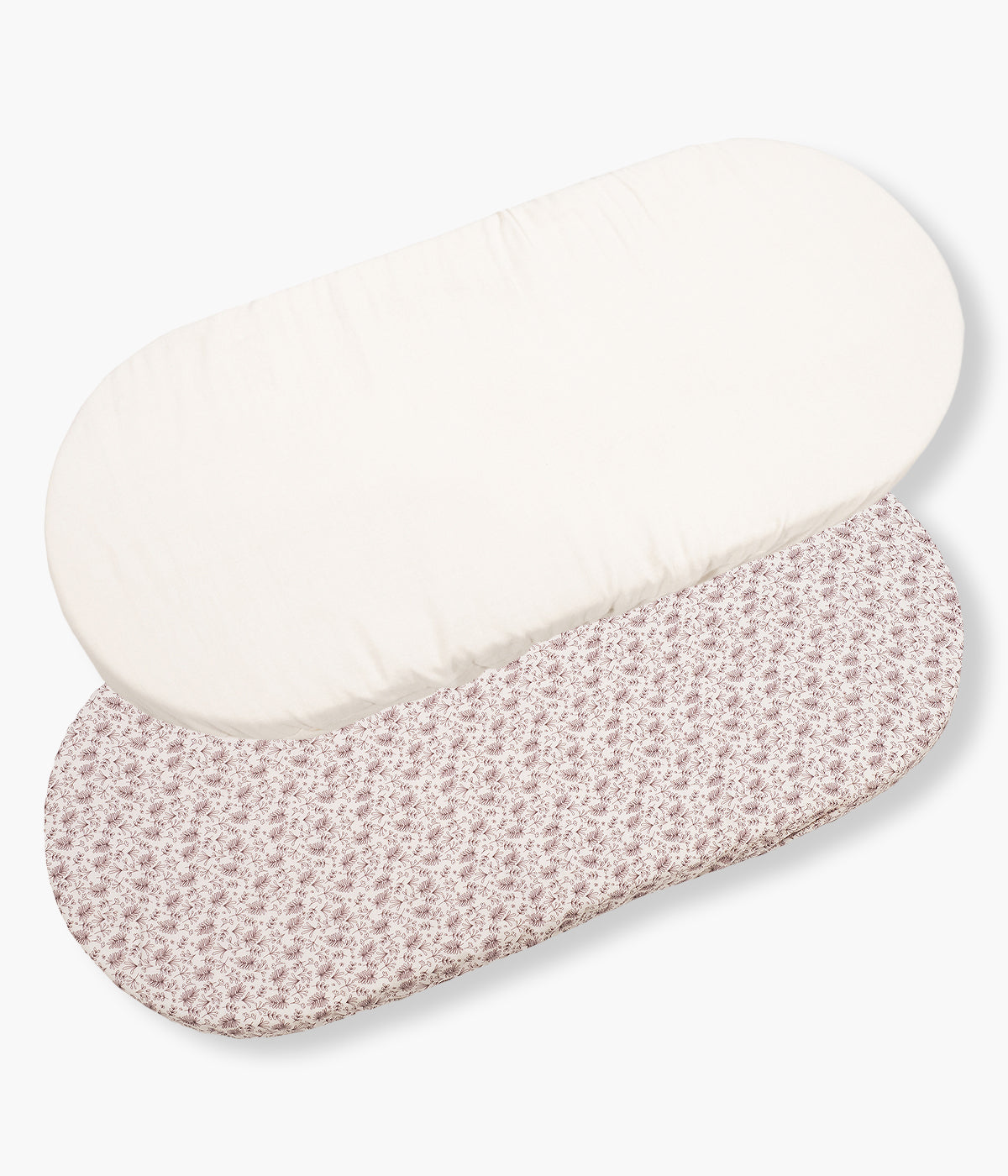 Pack de 2 forras em algodão Walking Mum Gala Cerise para bebé menina e recém-nascida. Pensado para garantir o máximo conforto e suavidade à bebé desde o primeiro dia, este pack inclui duas forras ajustáveis para alcofa ou moisés, uma pérola lisa e outra com um delicado padrão ramos em tons de cereja.