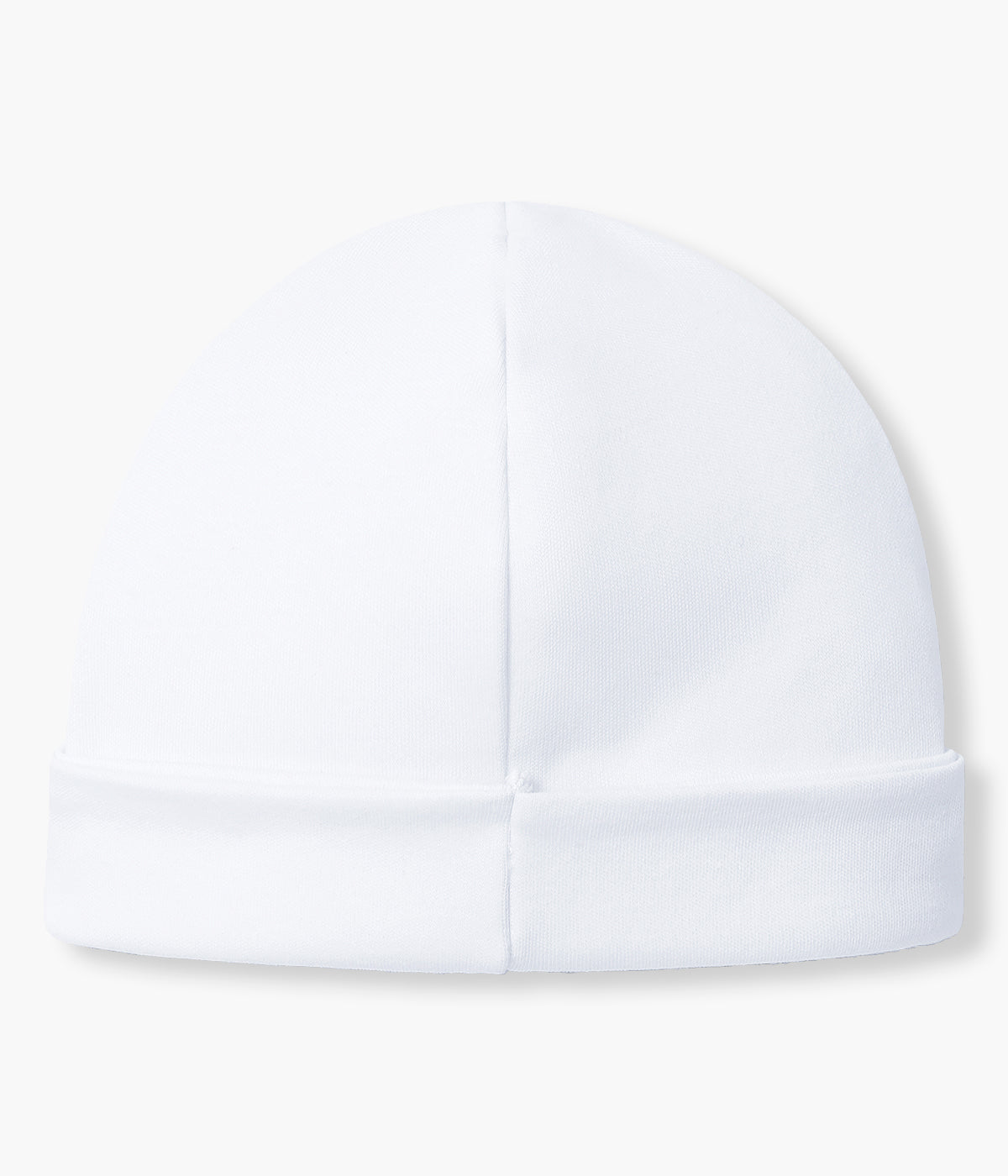 Gorro Duplo em Algodão para Bebé - Branco