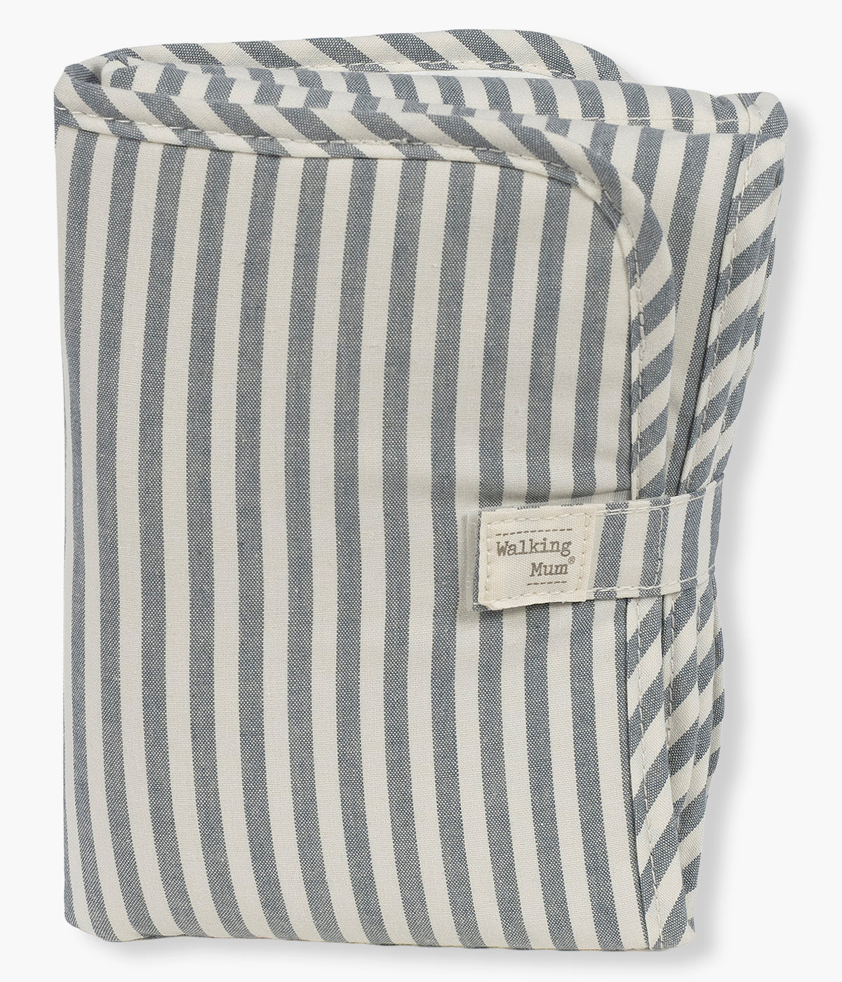 Muda Fraldas Walking Mum Praliné Strips Matcha vista de frente e fechado.