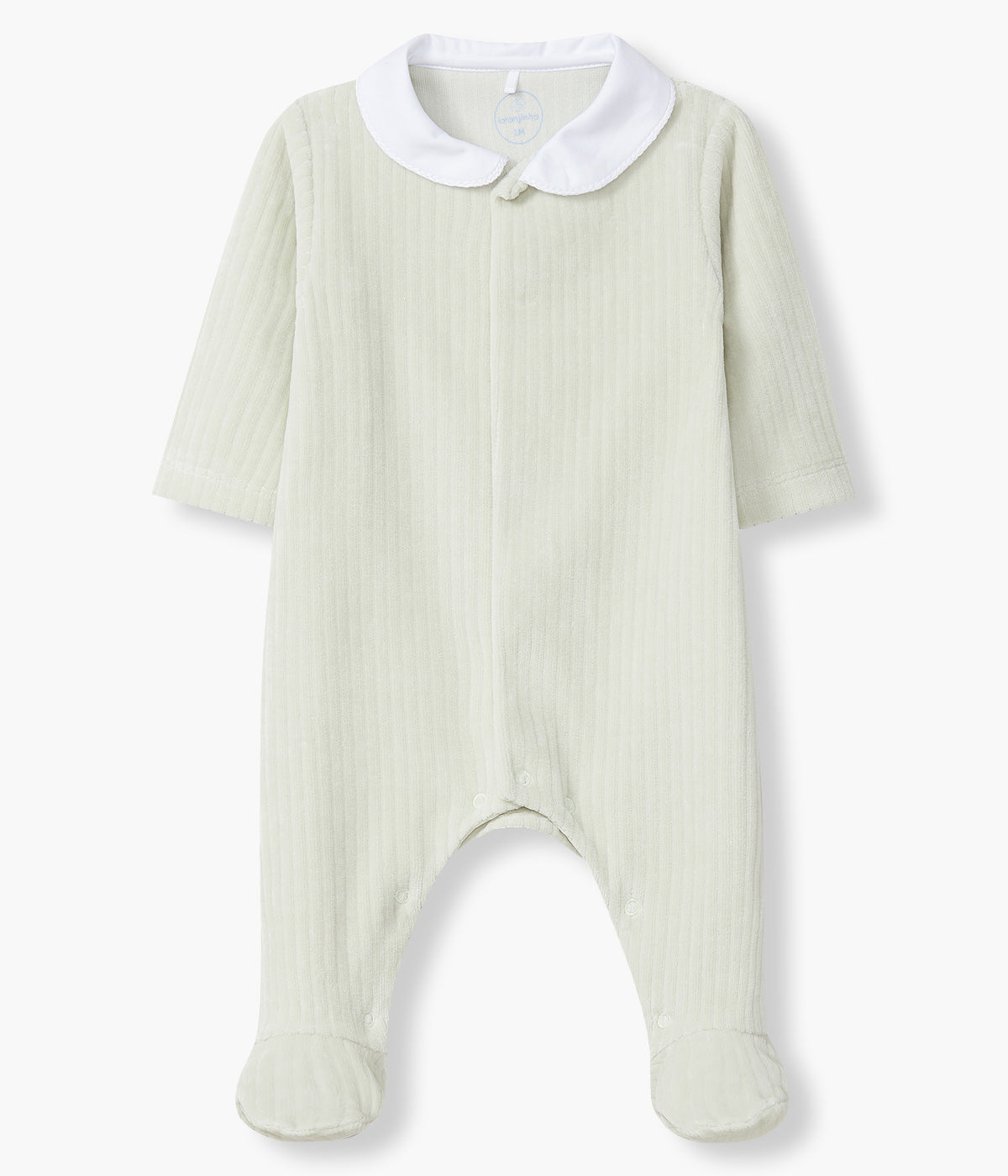 Babygrow em Veludo Canelado para Bebé - Verde