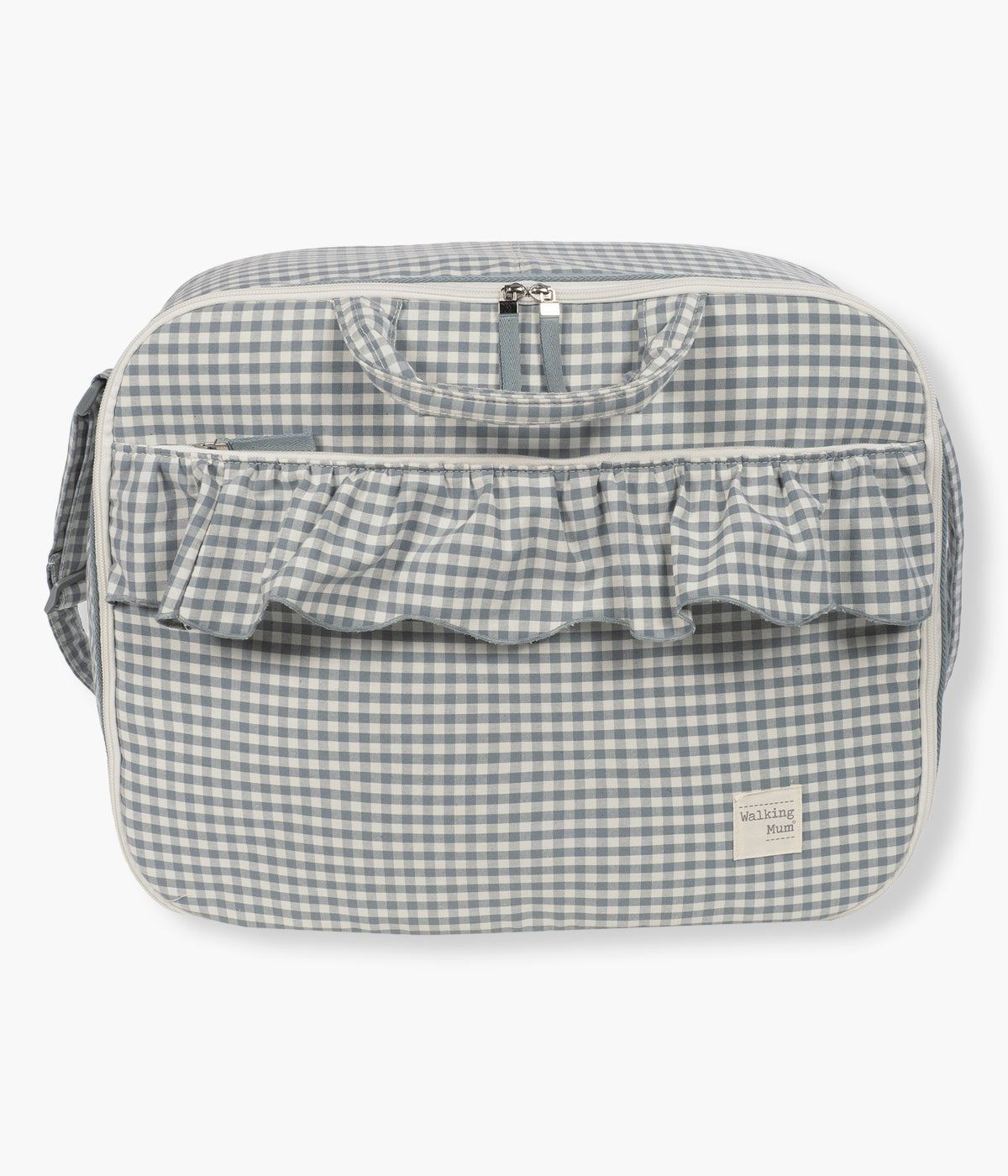 Mala de Maternidade Walking Mum Praliné Vichy Matcha vista de frente.